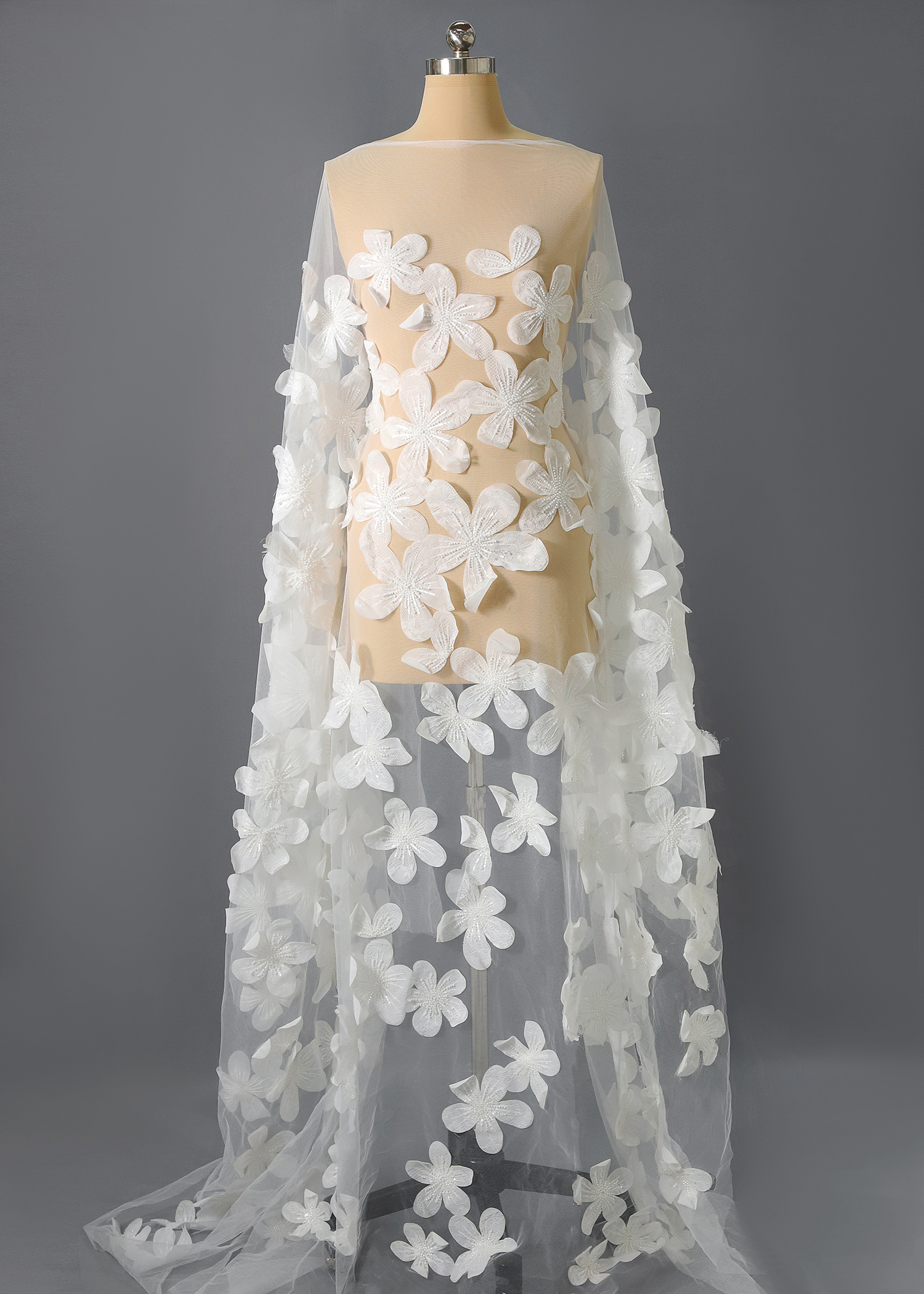 Yanzi floral beaded sequin embroidered lace (YZZX941)