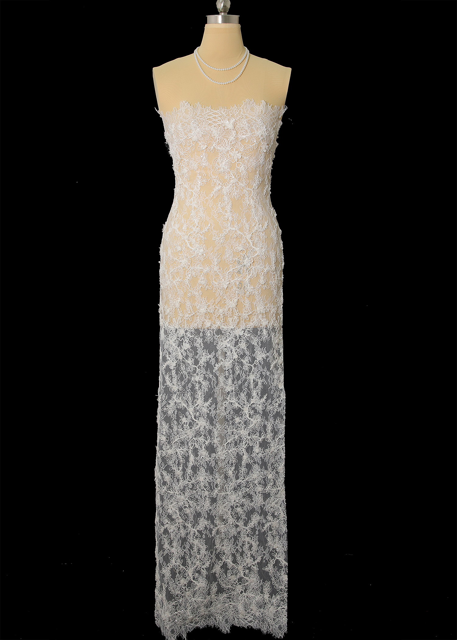 Yanzi corded bead embroidered lace with sequin  (YZC025-1)