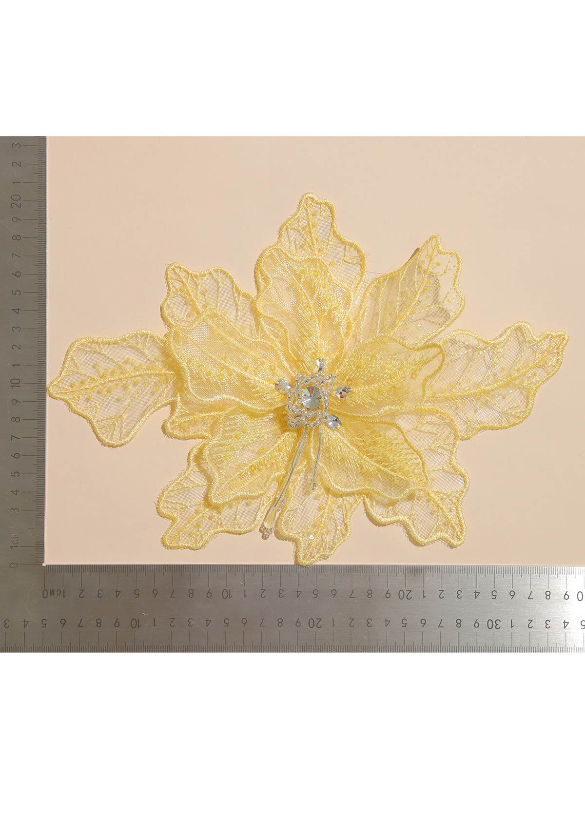 Yanzi Handmade 3d Flower Sequin Beads Applique(YZX059)