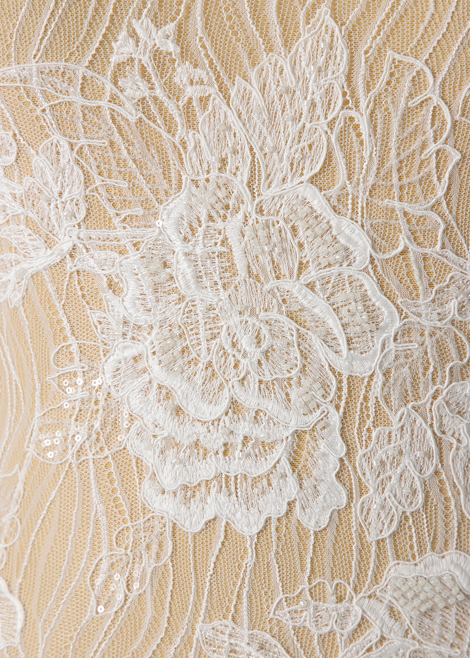 Yanzi corded bead embroidered lace with sequin  (YZC007)