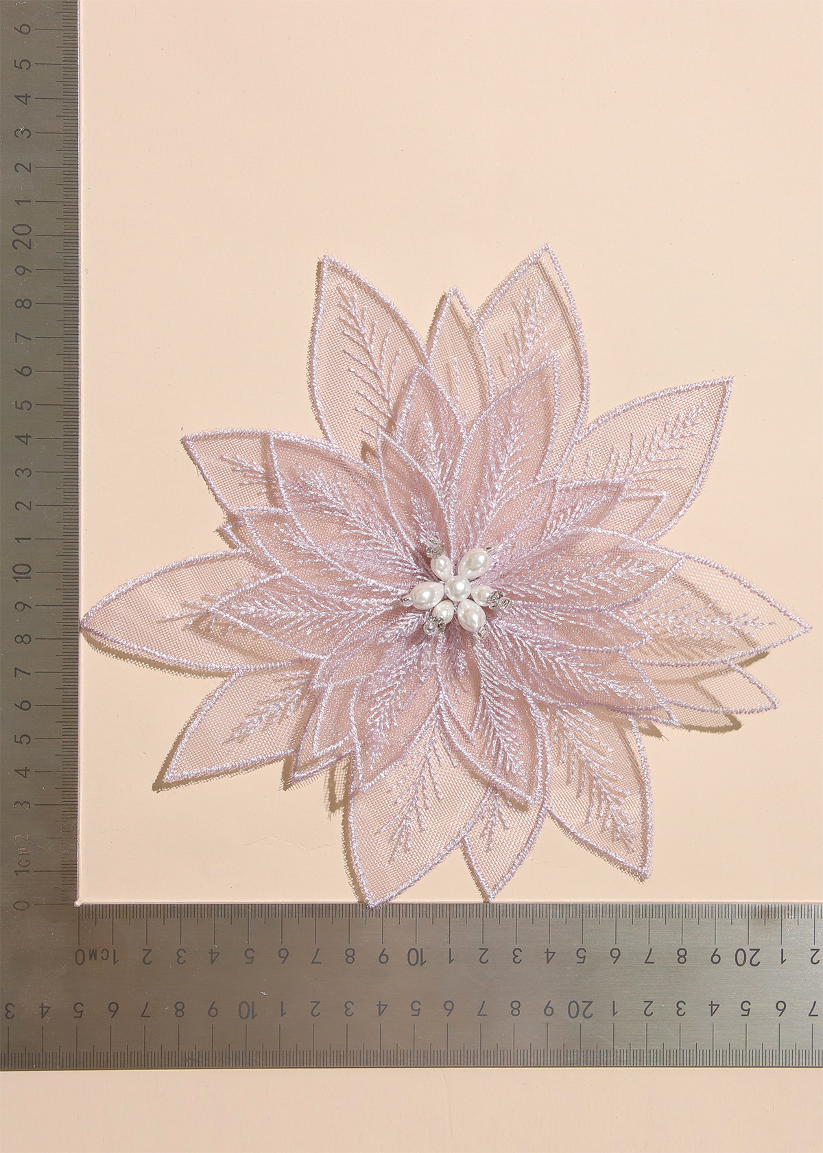 Yanzi Handmade 3d Flower Sequin Beads Applique(YZX111)