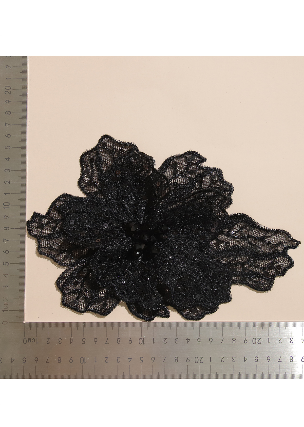 Yanzi Handmade 3d Flower Sequin Beads Applique(YZX063)