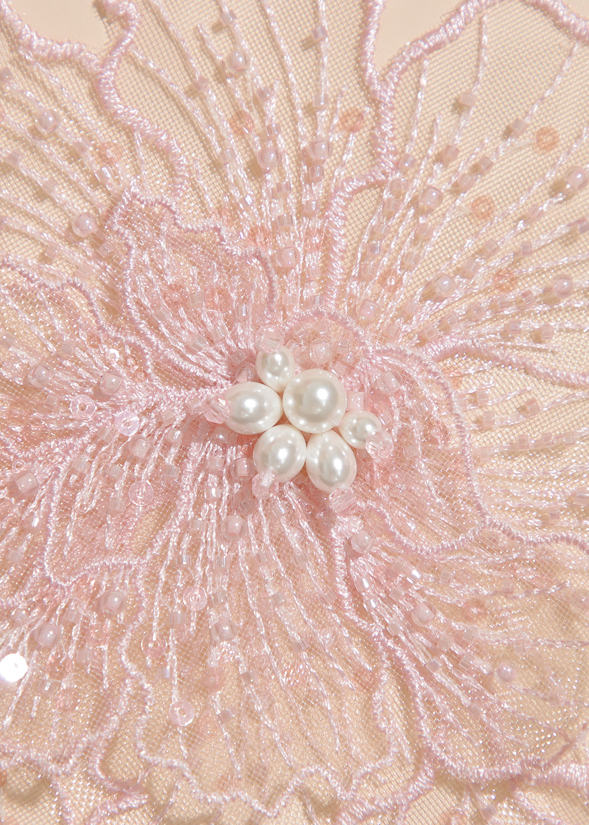 Yanzi Handmade 3d Flower Sequin Beads Applique(YZX110)