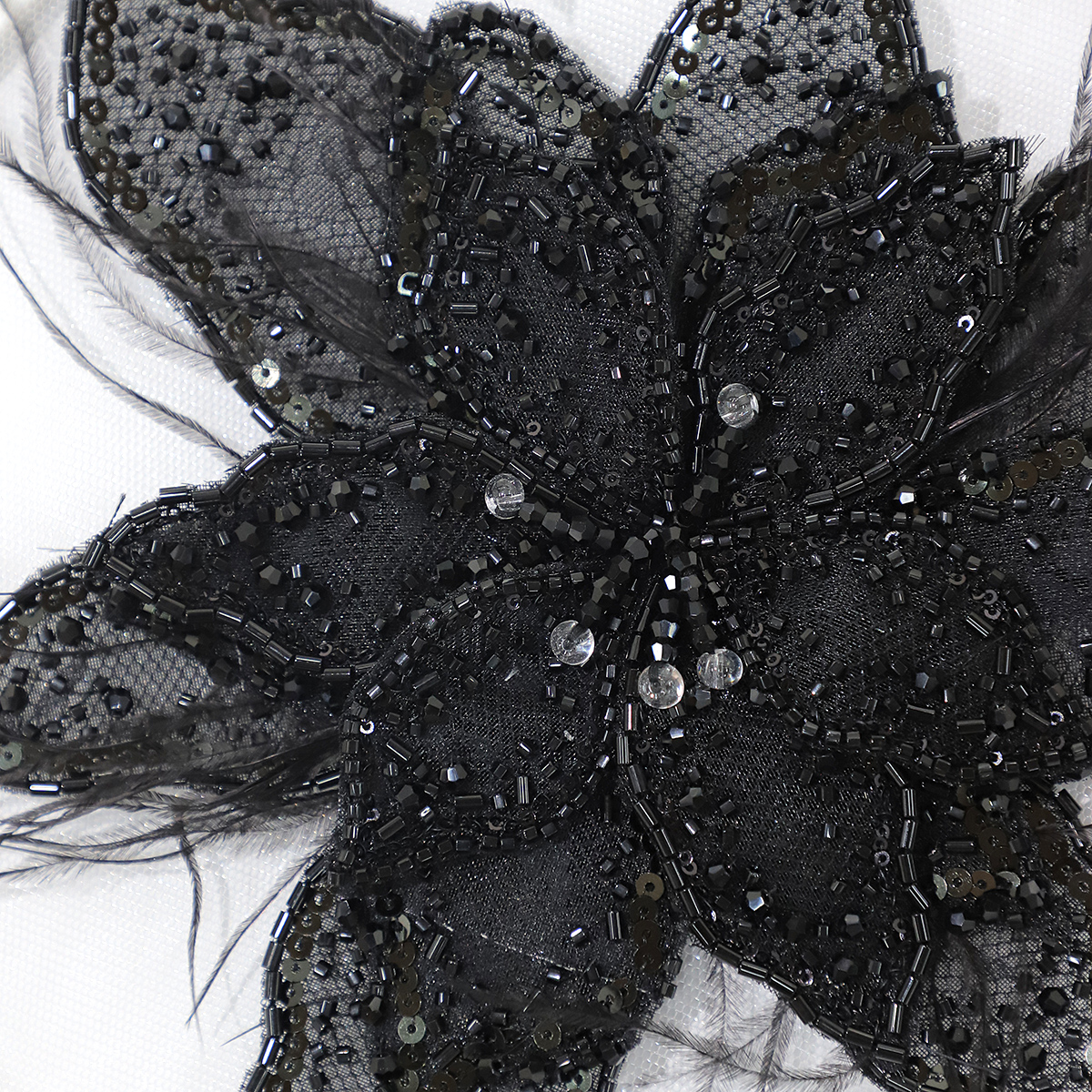 Yanzi Handmade 3d Flower Sequin Beads Applique(YZDH043)