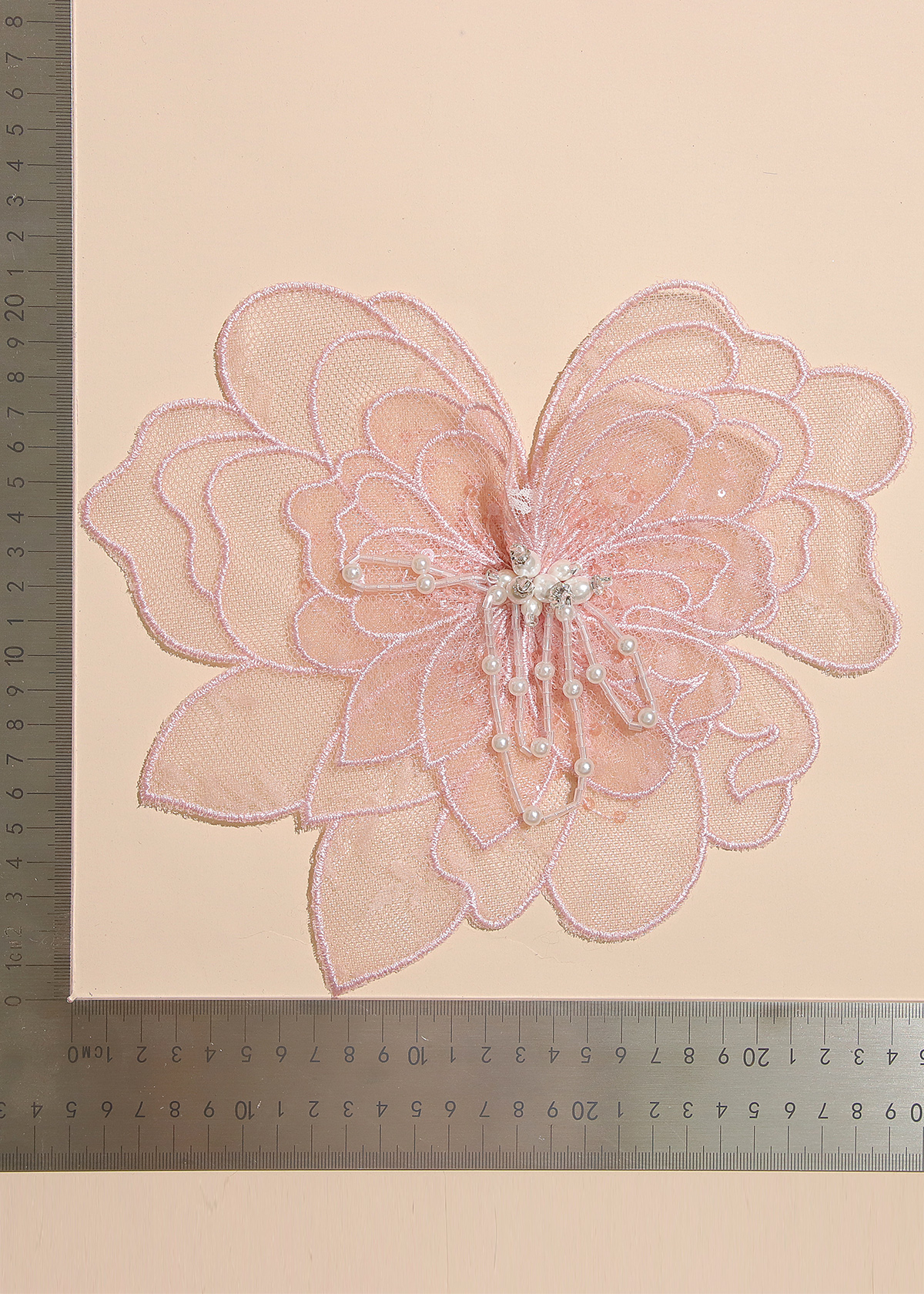 Yanzi Handmade 3d Flower Sequin Beads Applique(YZX109)