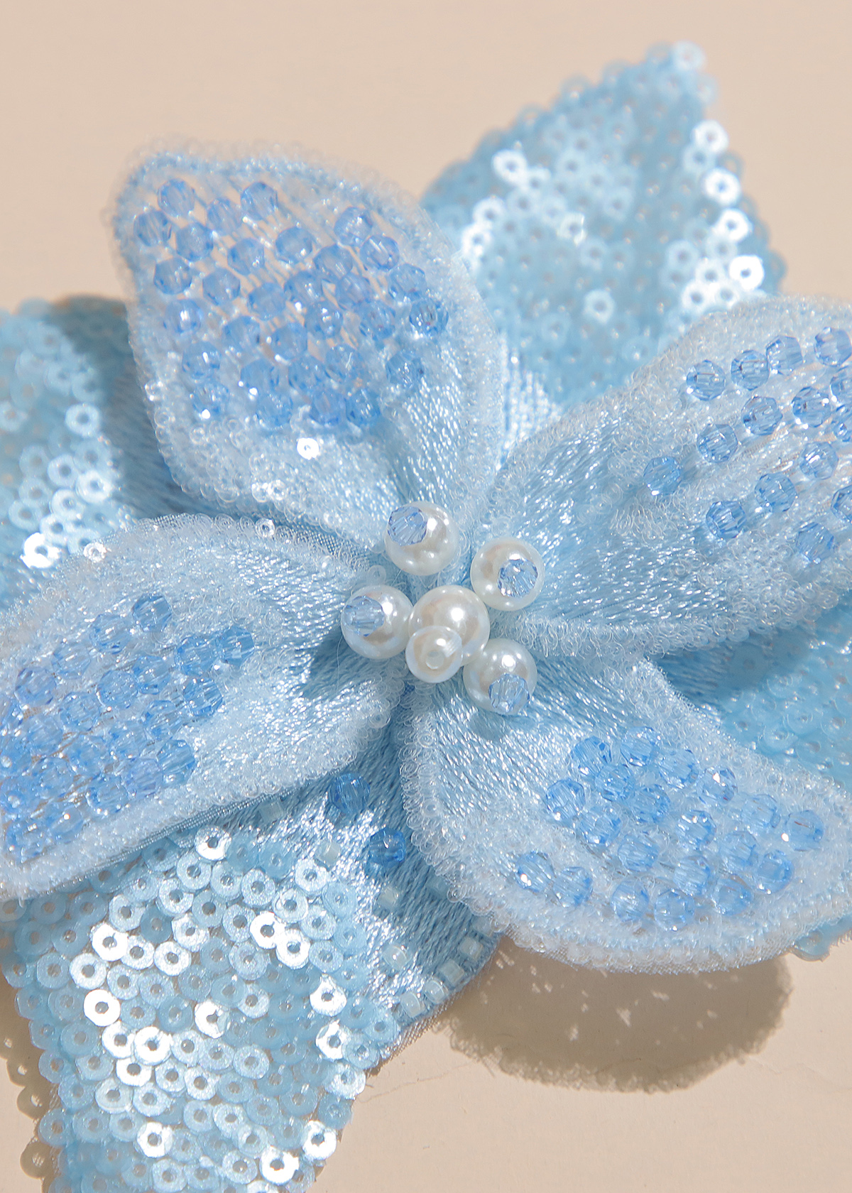 Yanzi Handmade 3d Flower Sequin Beads Applique(YZX089)