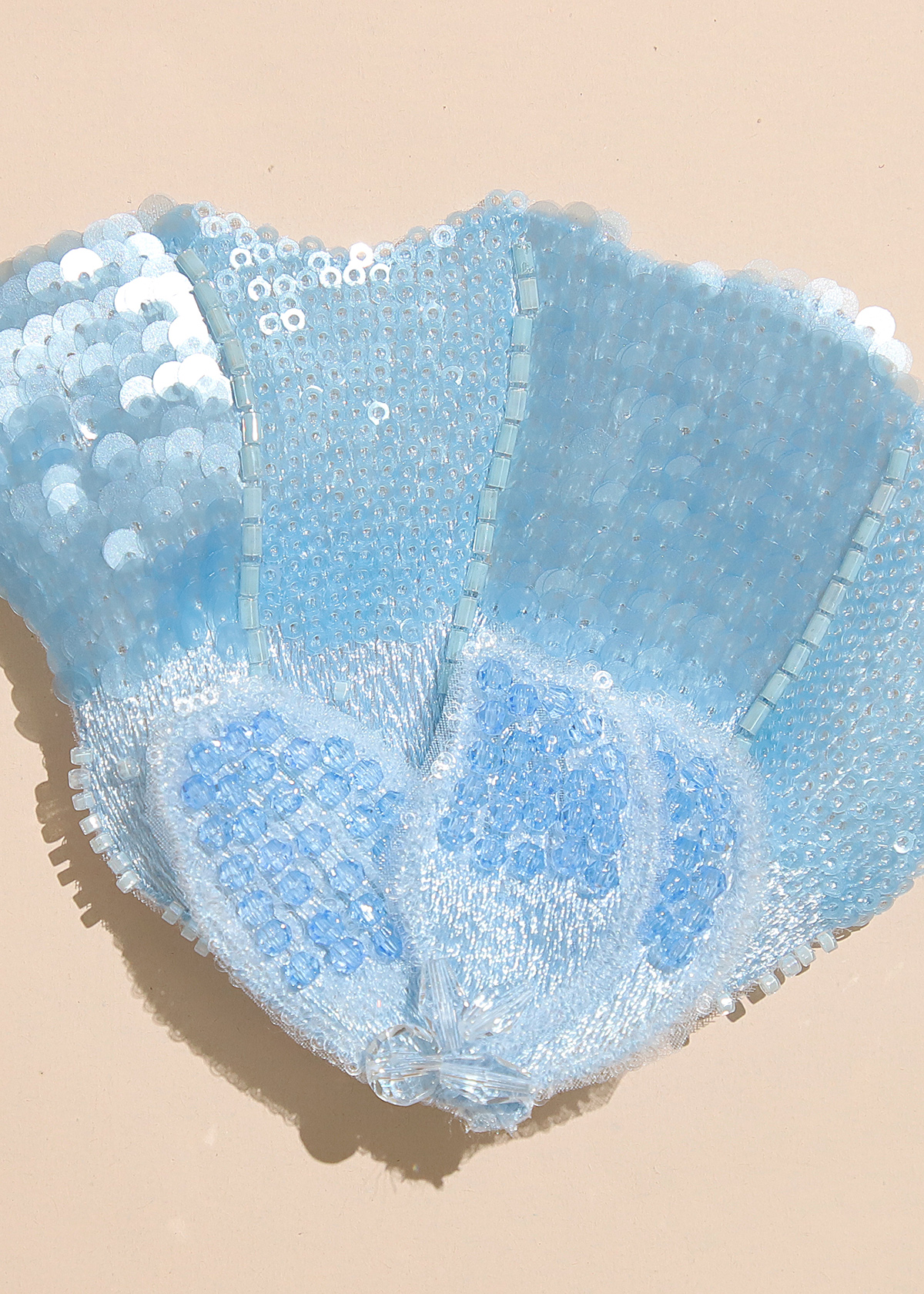 Yanzi Handmade 3d Flower Sequin Beads Applique(YZX088)