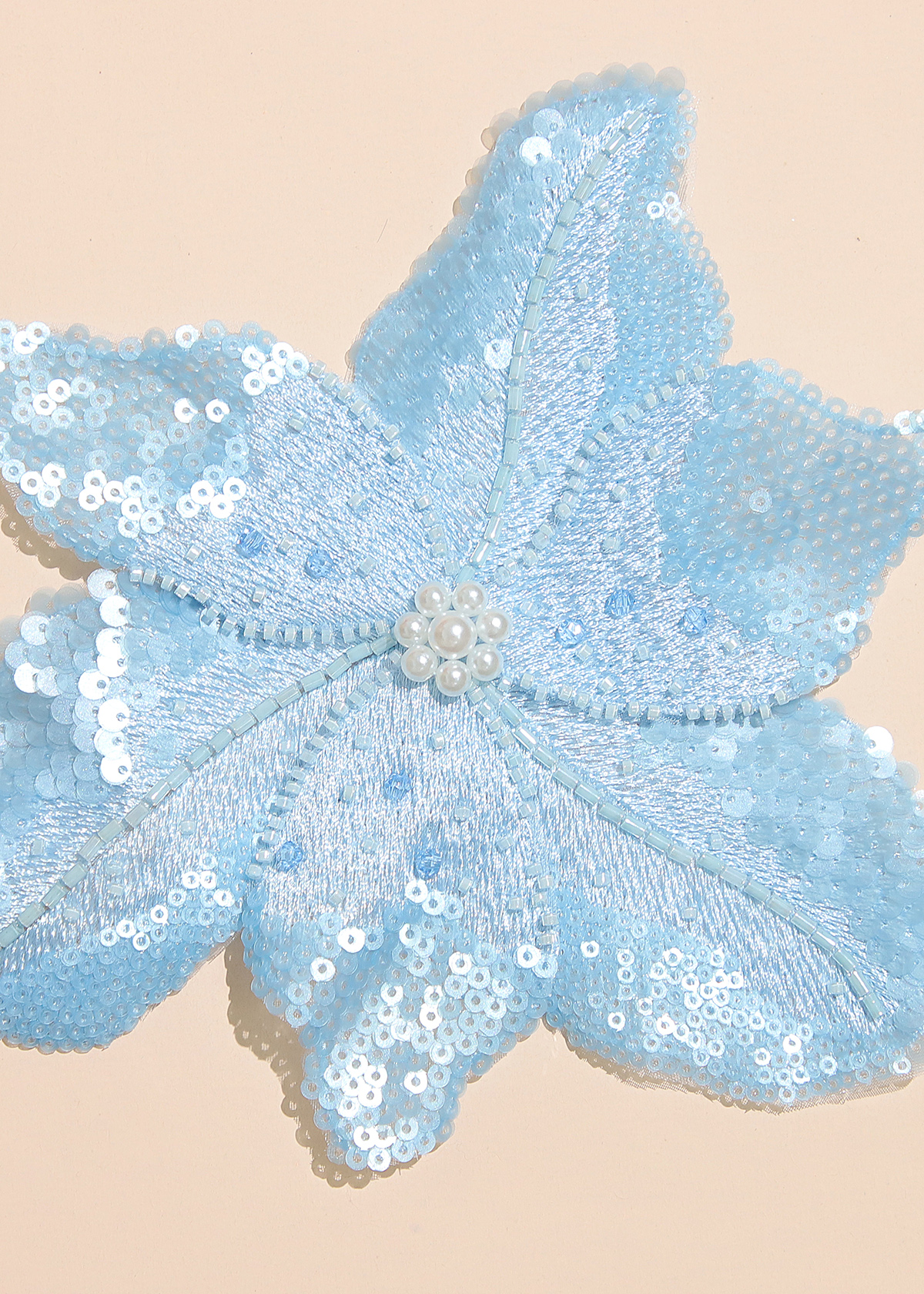 Yanzi Handmade 3d Flower Sequin Beads Applique(YZX090)