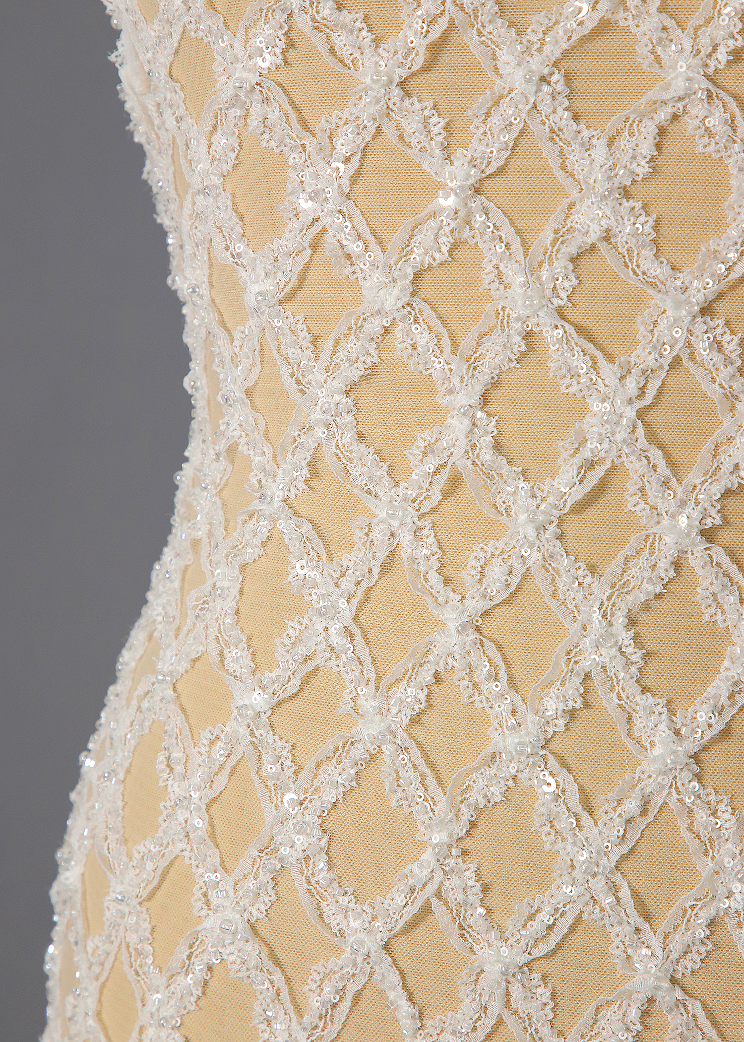 Yanzi floral beaded sequin embroidered lace (YZZX1007)