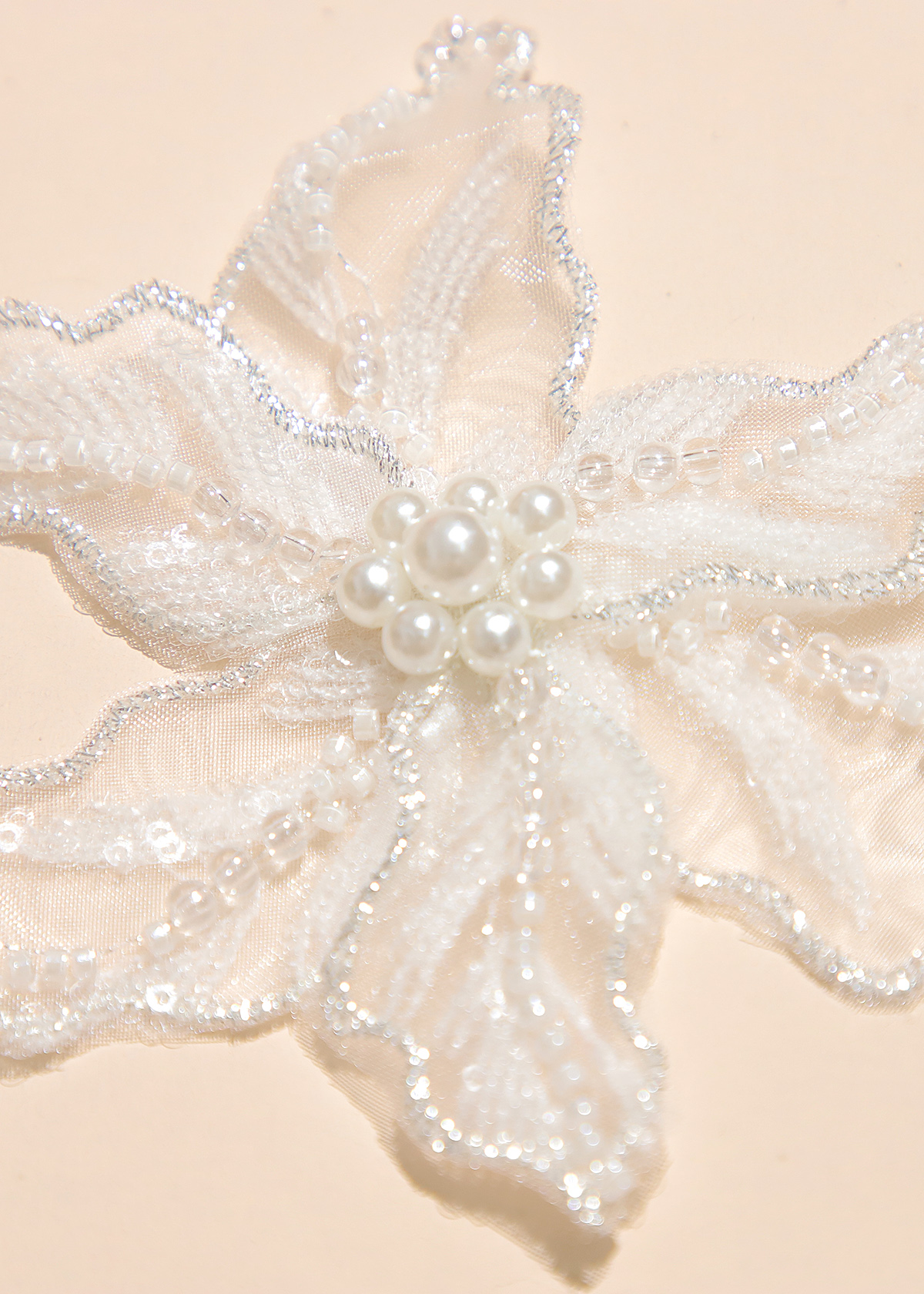 Yanzi Handmade 3d Flower Sequin Beads Applique(YZX093)