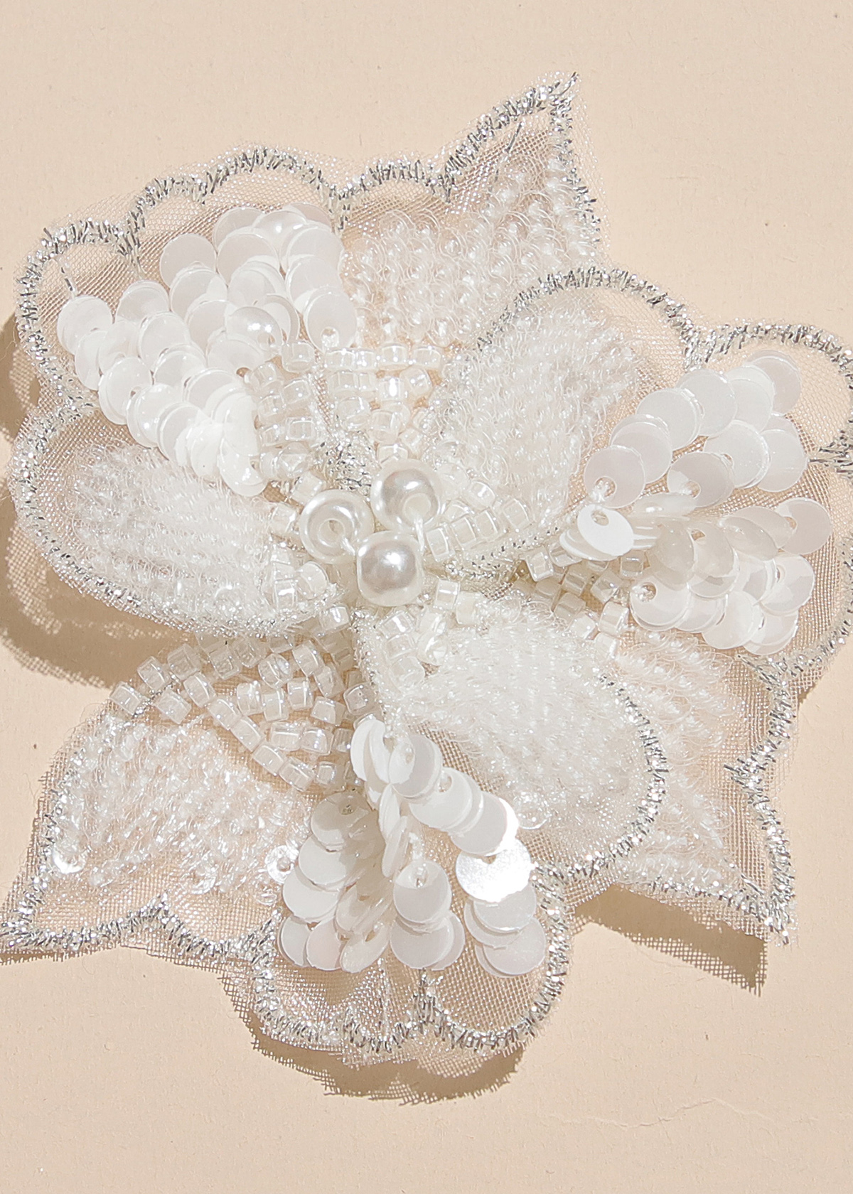 Yanzi Handmade 3d Flower Sequin Beads Applique(YZX092)