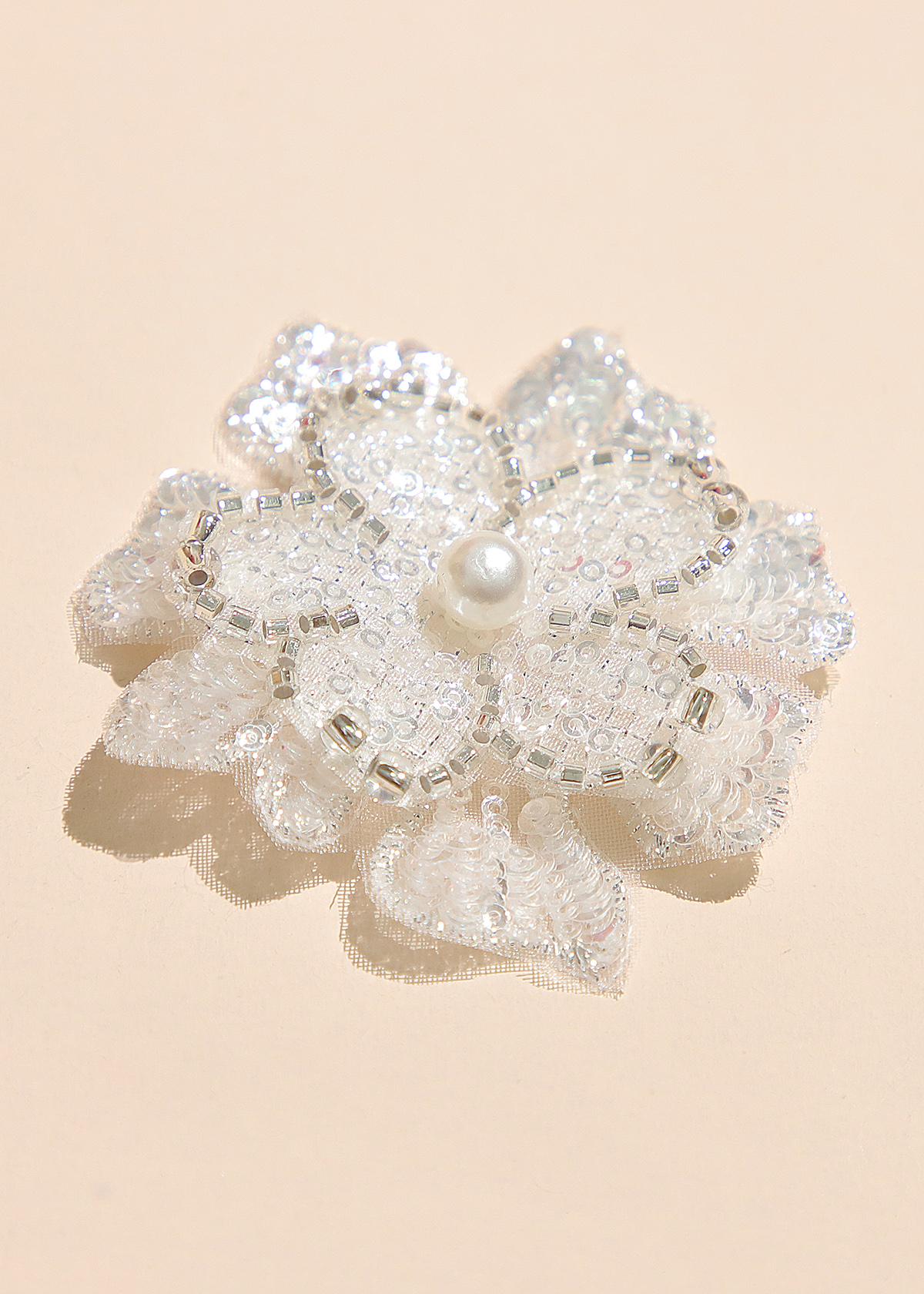 Yanzi Handmade 3d Flower Sequin Beads Applique(YZX083)