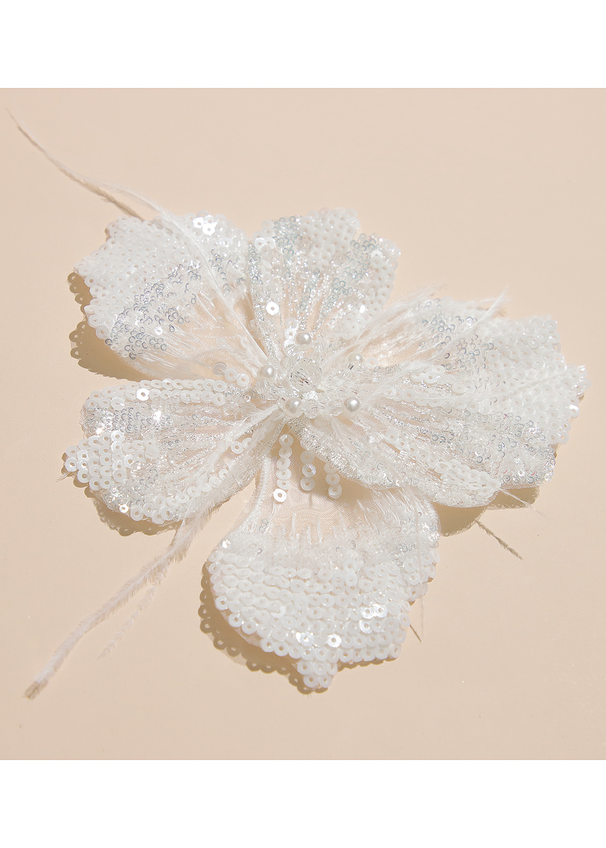 Yanzi Handmade 3d Flower Sequin Beads Applique(YZX095)