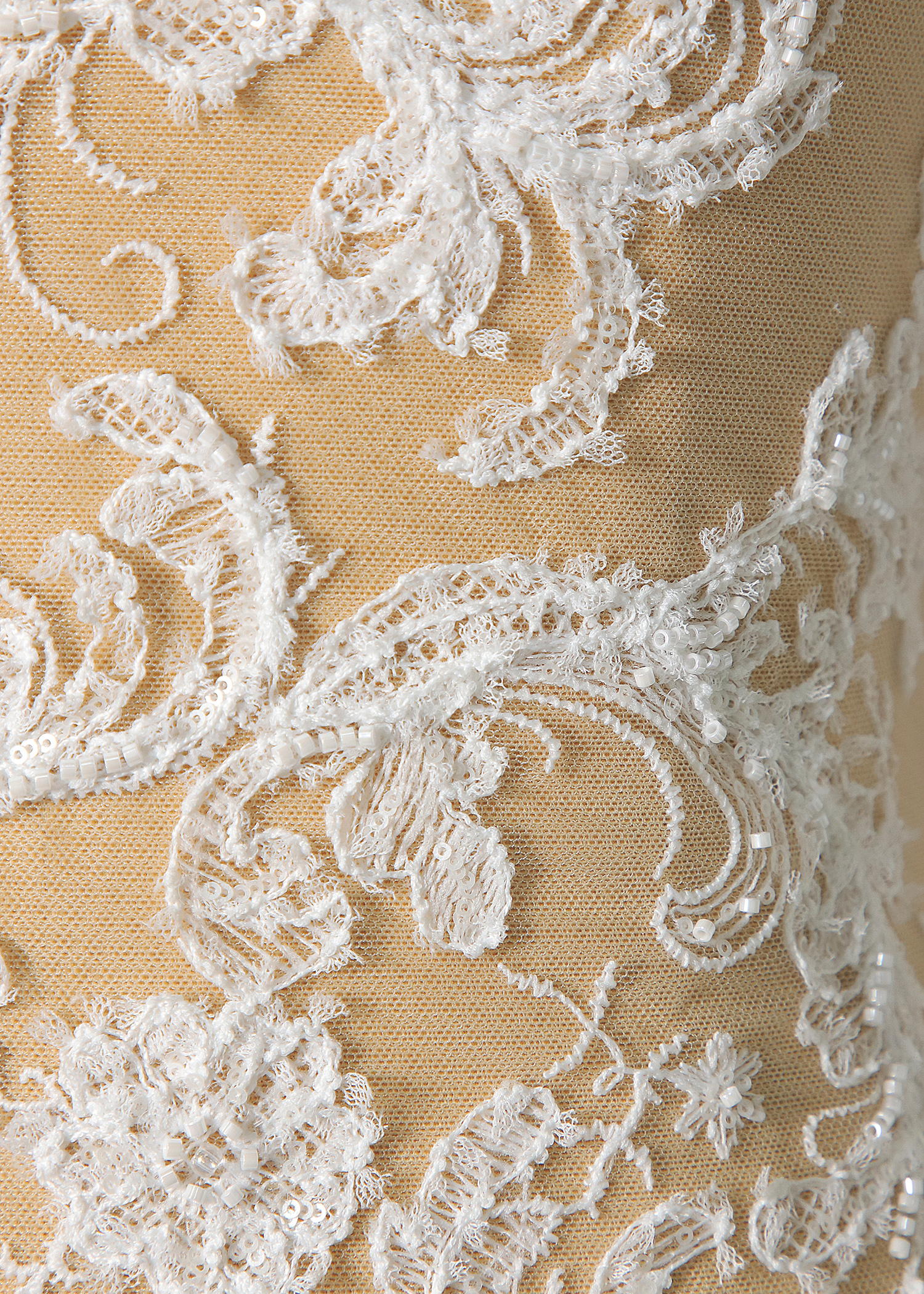 Yanzi corded bead embroidered lace with sequin  (YZC002)