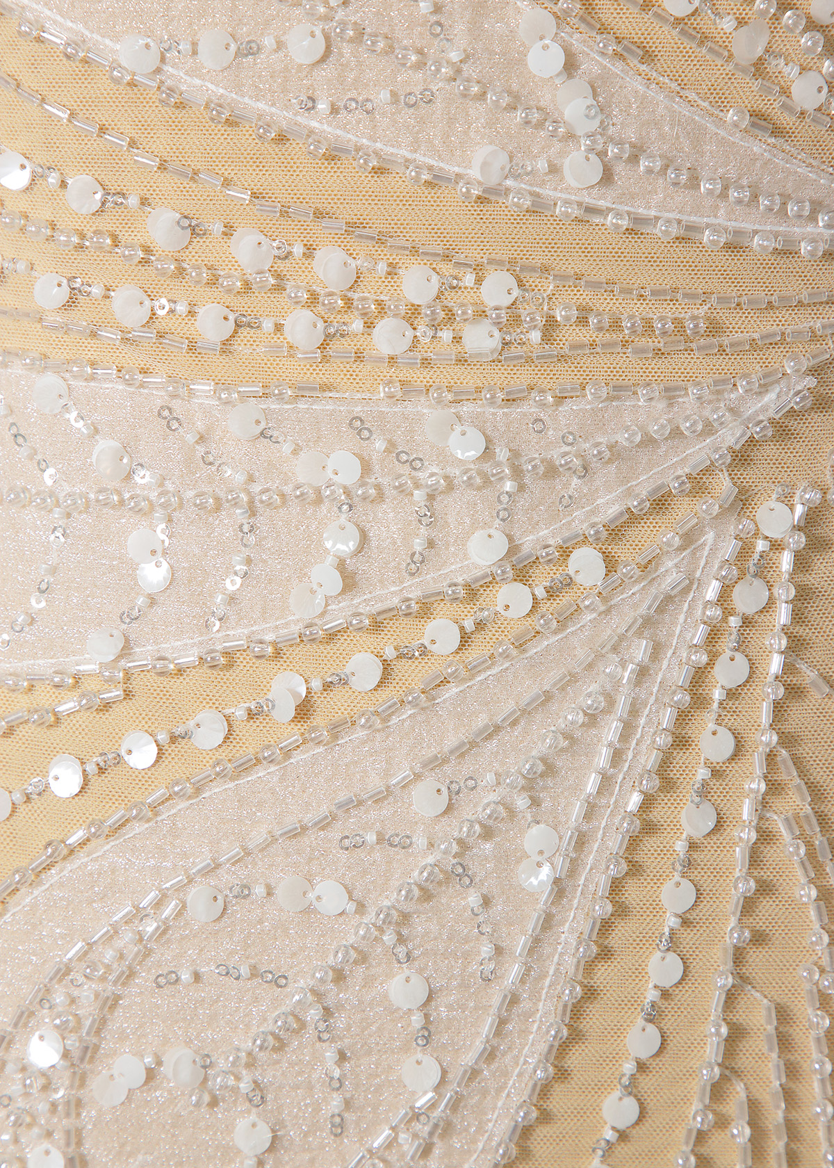 Yanzi bridal fabric luxury embroidery beads sequins lace (YZZX279）