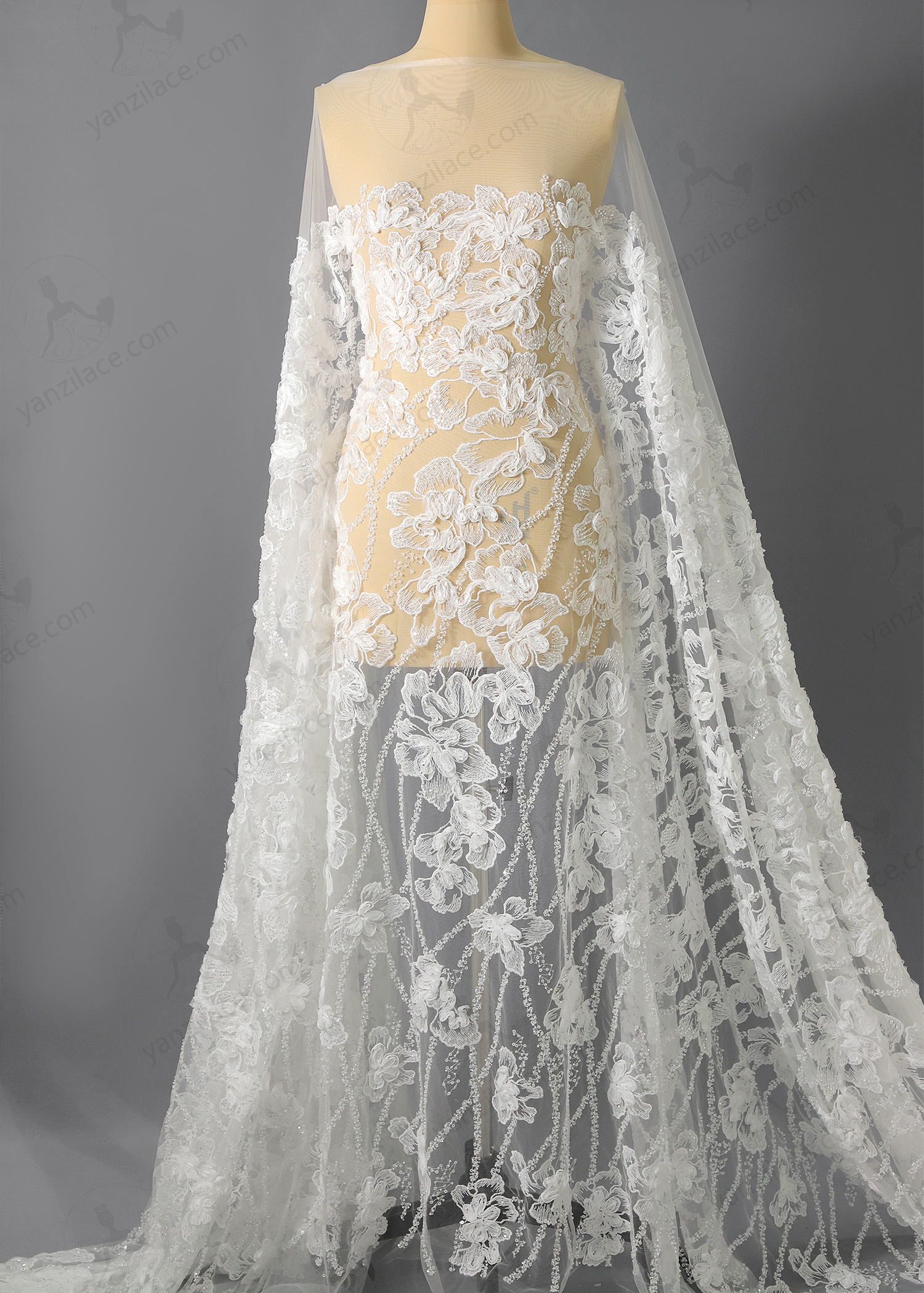 Yanzi Ribbon Embroidery Lace (YZP011)