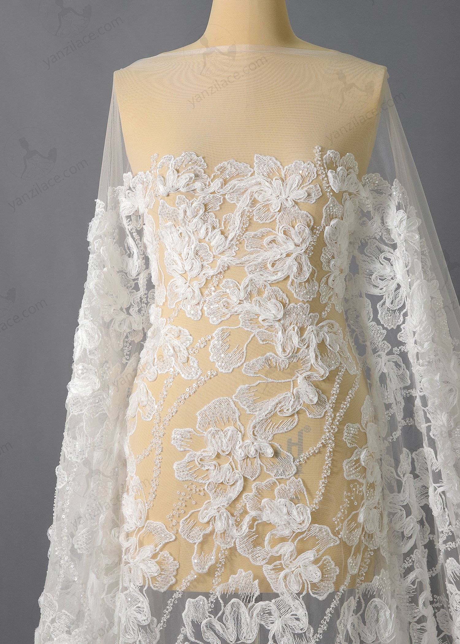 Yanzi Ribbon Embroidery Lace (YZP011)