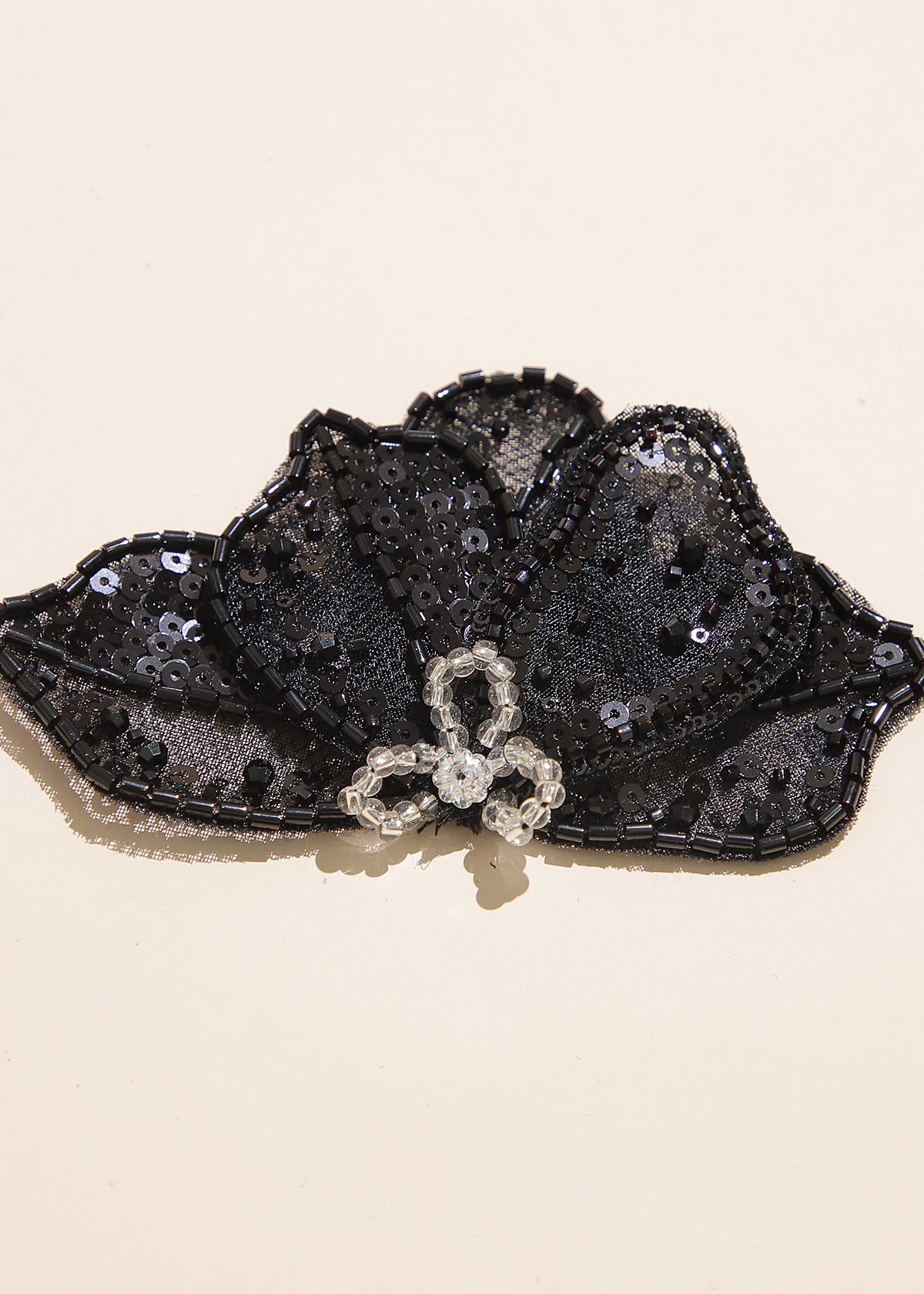 Yanzi Handmade 3d Flower Sequin Beads Applique(YZX106)