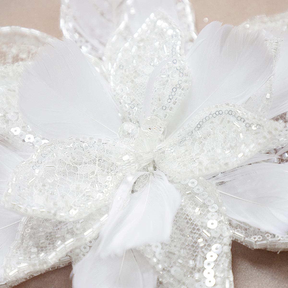 Yanzi Handmade 3d Flower Sequin Beads Applique(YZDH068)