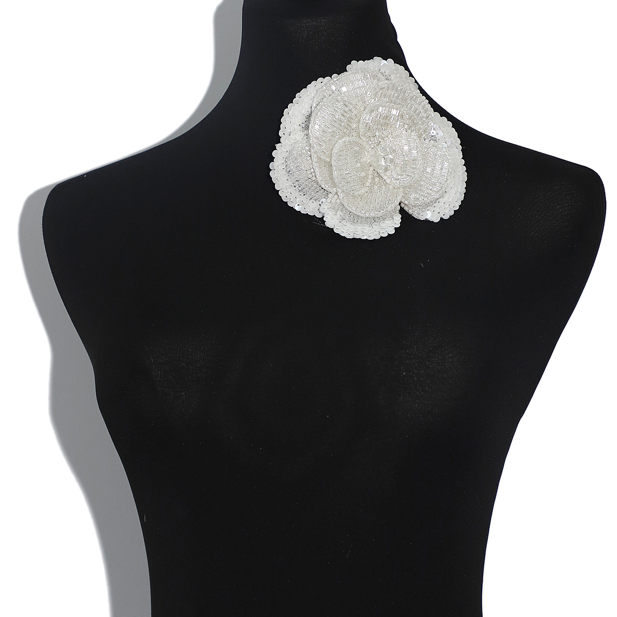 Yanzi Handmade 3d Flower Sequin Beads Applique(YZDH071)