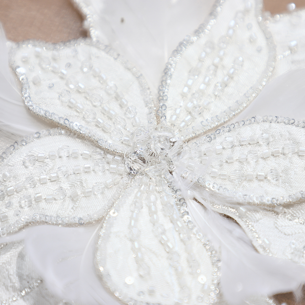 Yanzi Handmade 3d Flower Sequin Beads Applique(YZDH072)