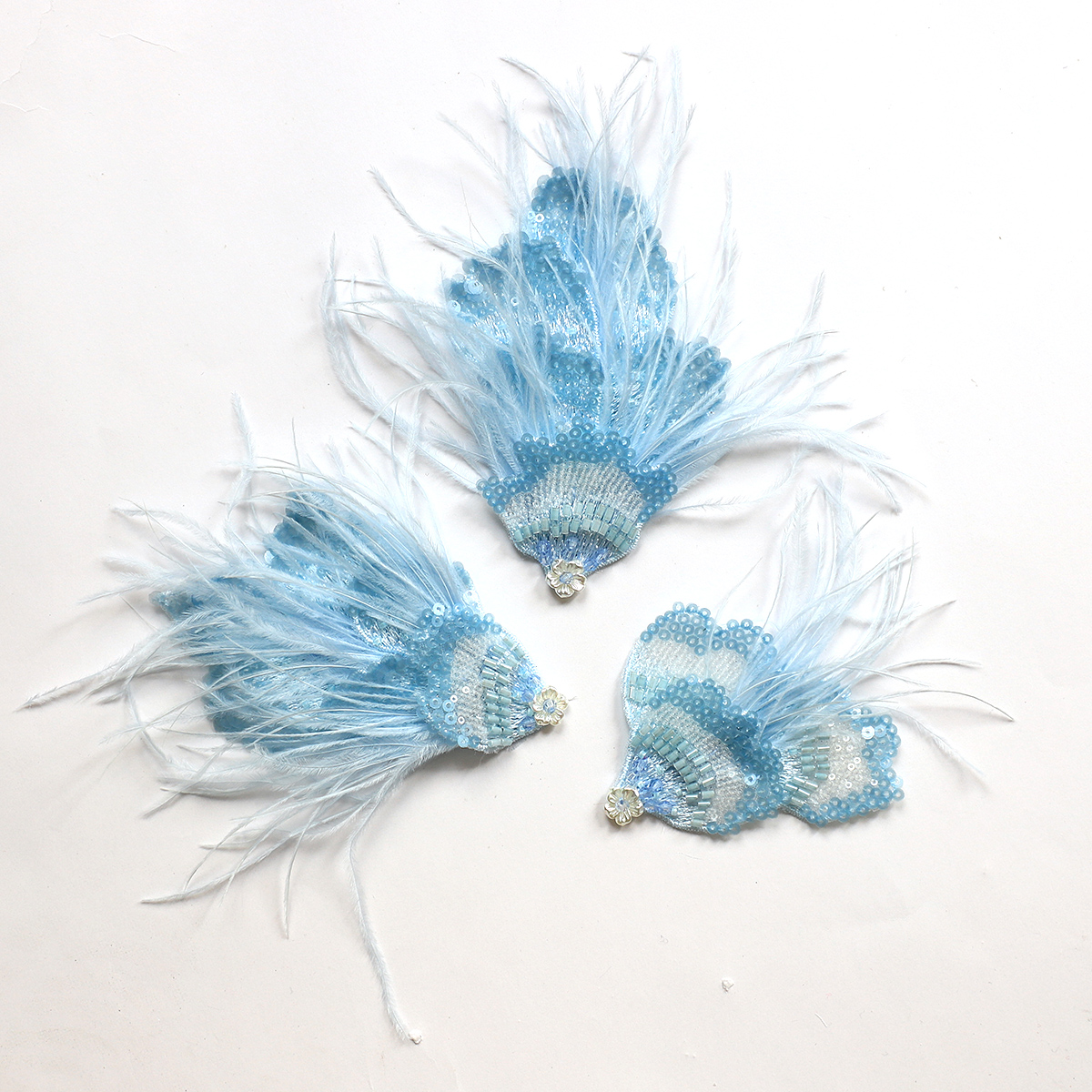 Yanzi Handmade 3d Flower Sequin Beads Applique(YZDH085)