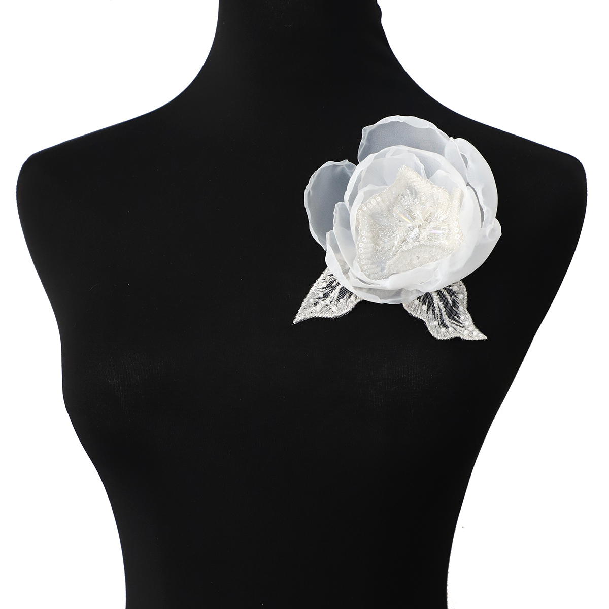 Yanzi Handmade 3d Flower Sequin Beads Applique(YZDH104)
