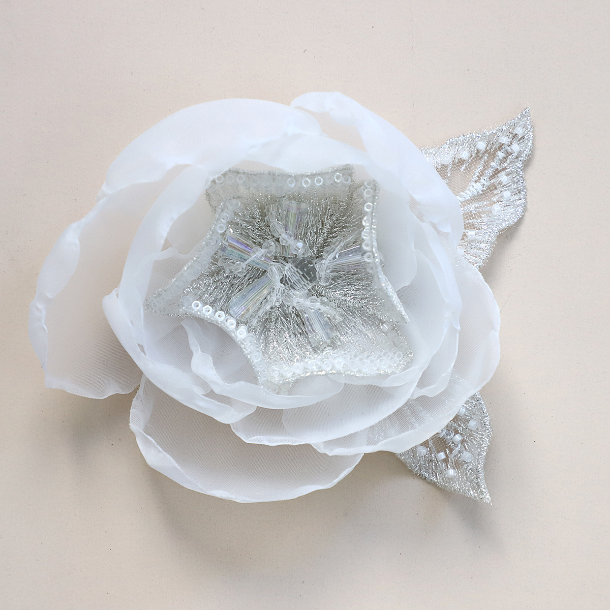 Yanzi Handmade 3d Flower Sequin Beads Applique(YZDH104)
