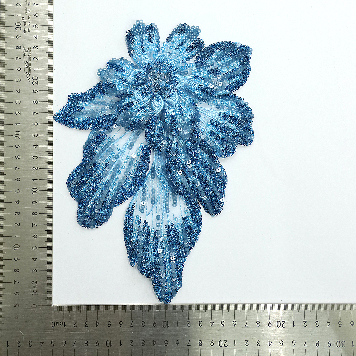 Yanzi Handmade 3d Flower Sequin Beads Applique(YZDH139)