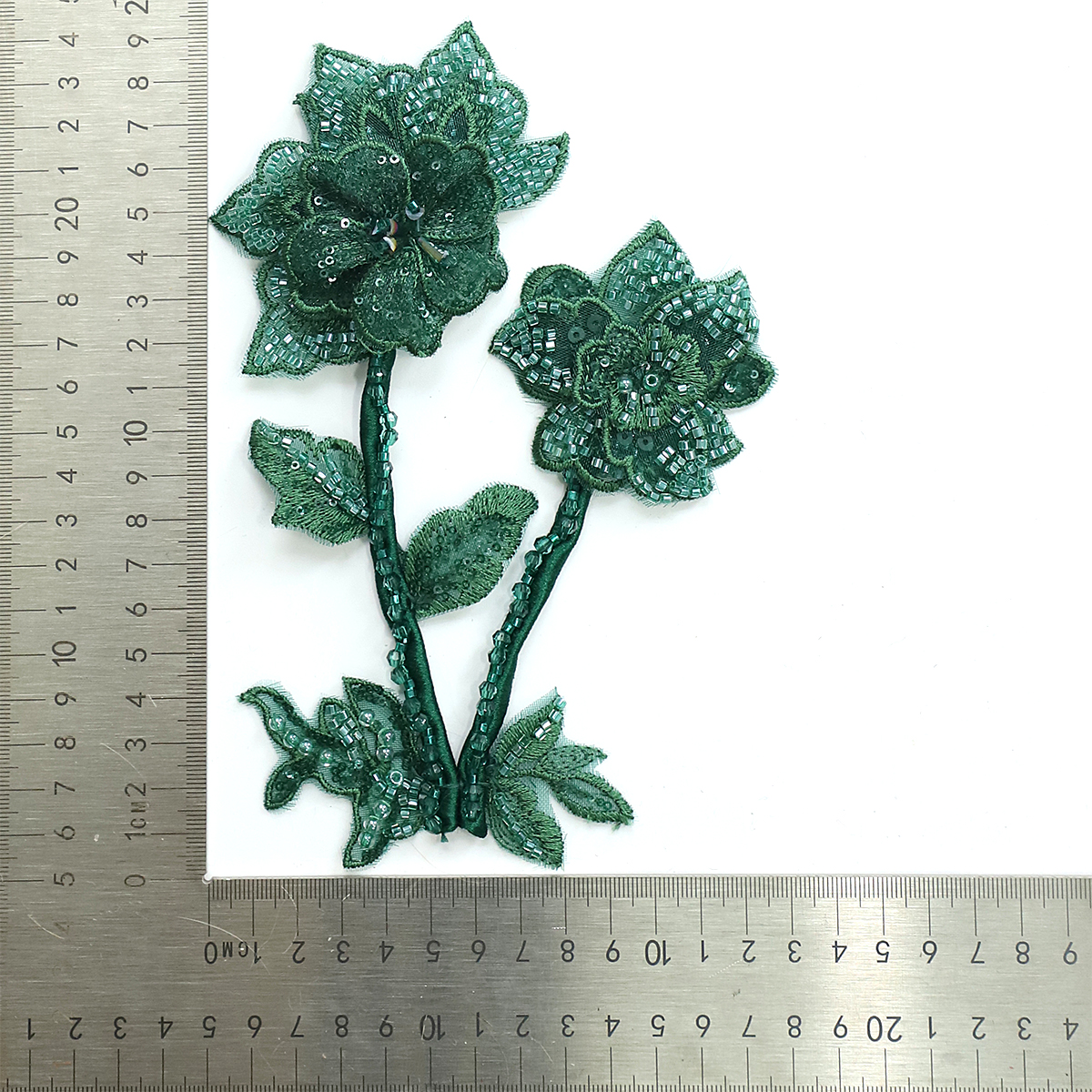 Yanzi Handmade 3d Flower Sequin Beads Applique(YZDH141)