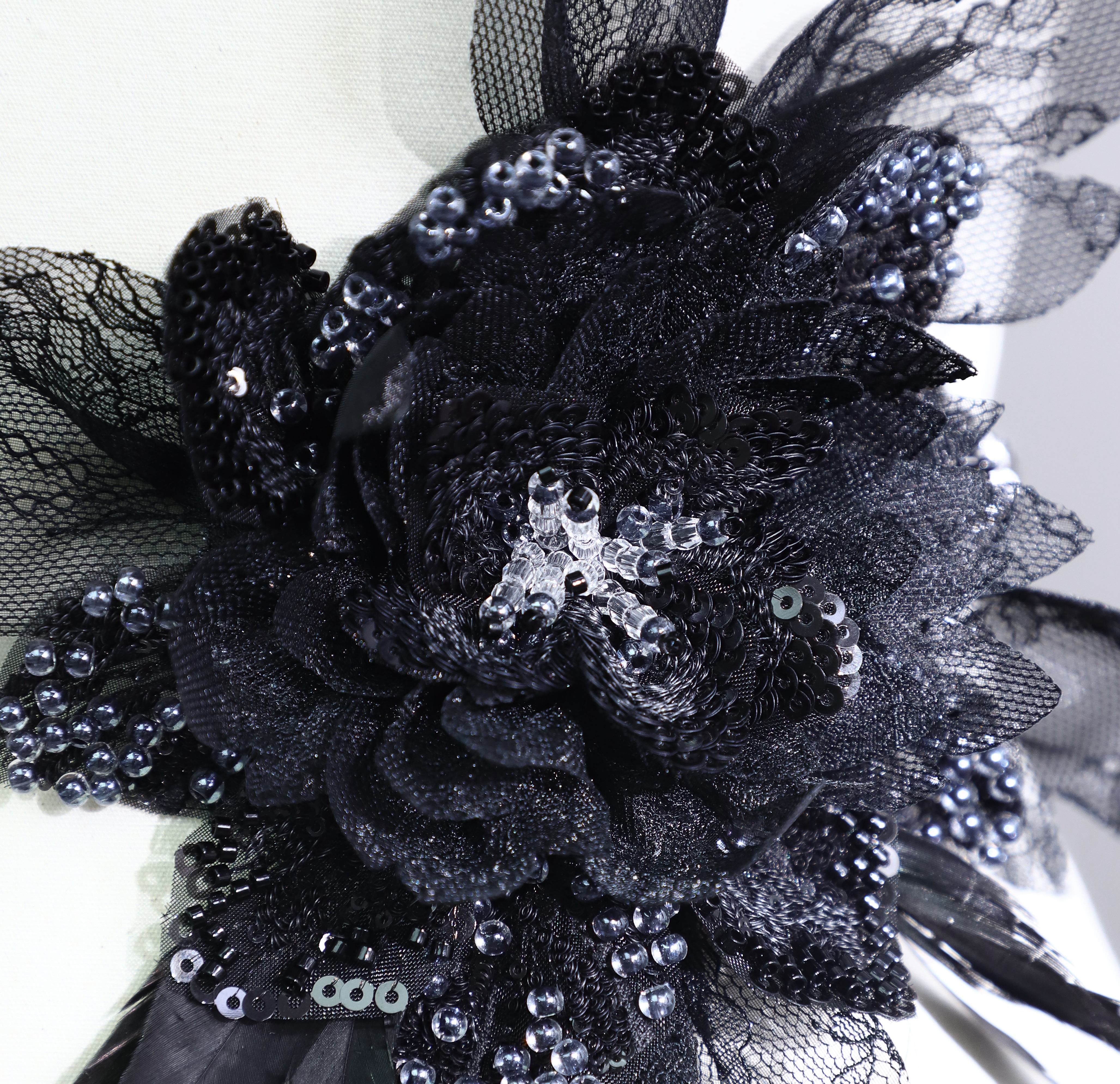 Yanzi Handmade 3d Flower Sequin Beads Applique(YZLQ002)