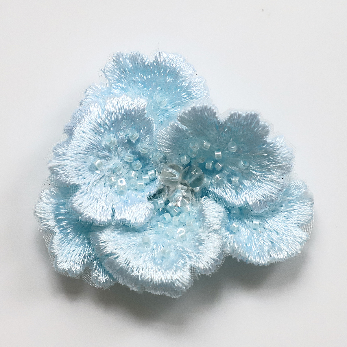 Yanzi Handmade 3d Flower Sequin Beads Applique(YZLQ026)
