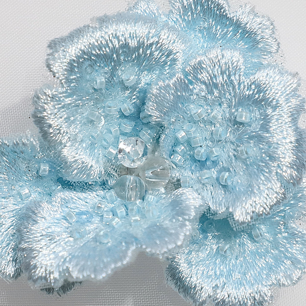 Yanzi Handmade 3d Flower Sequin Beads Applique(YZLQ026)