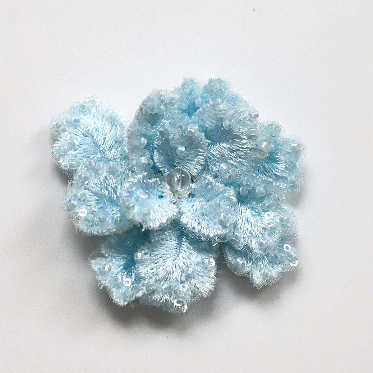 Yanzi Handmade 3d Flower Sequin Beads Applique(YZLQ028)