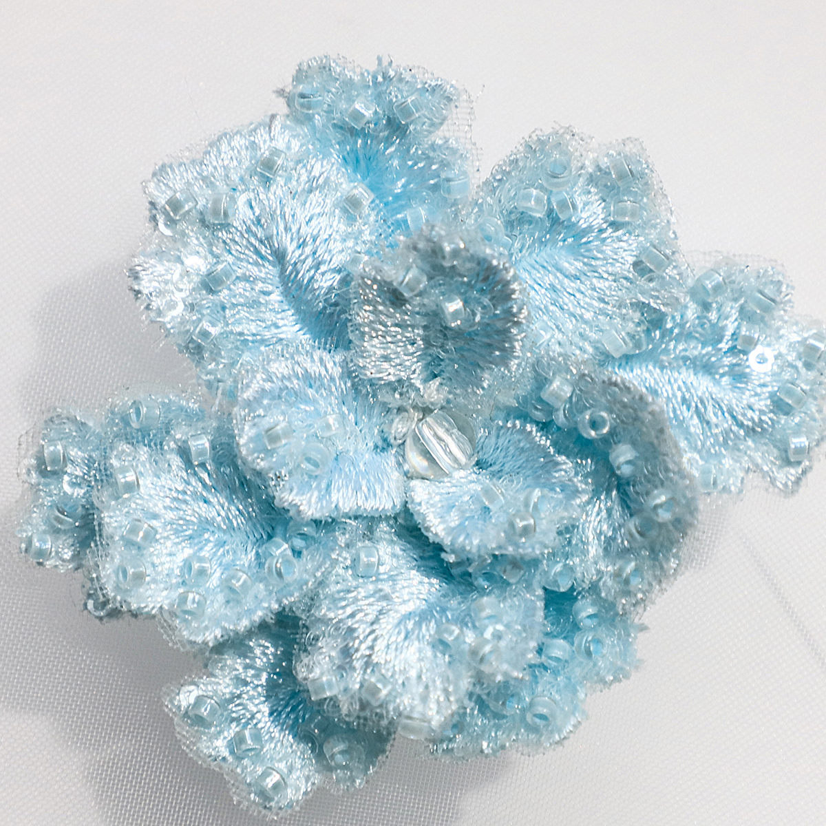 Yanzi Handmade 3d Flower Sequin Beads Applique(YZLQ028)