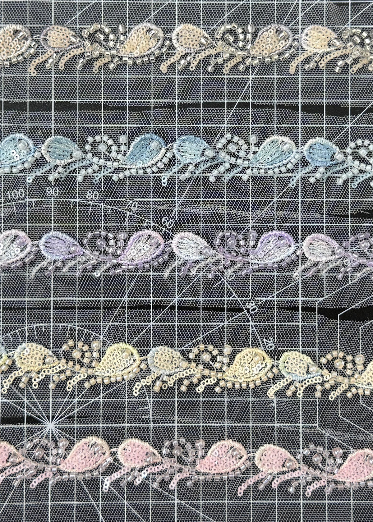 Yanzi lace bead trim (YZM143)