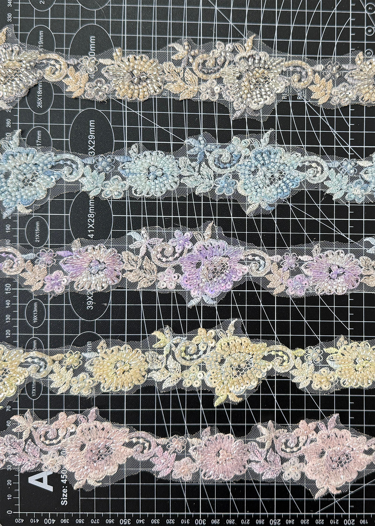 Yanzi lace bead trim (YZM183)