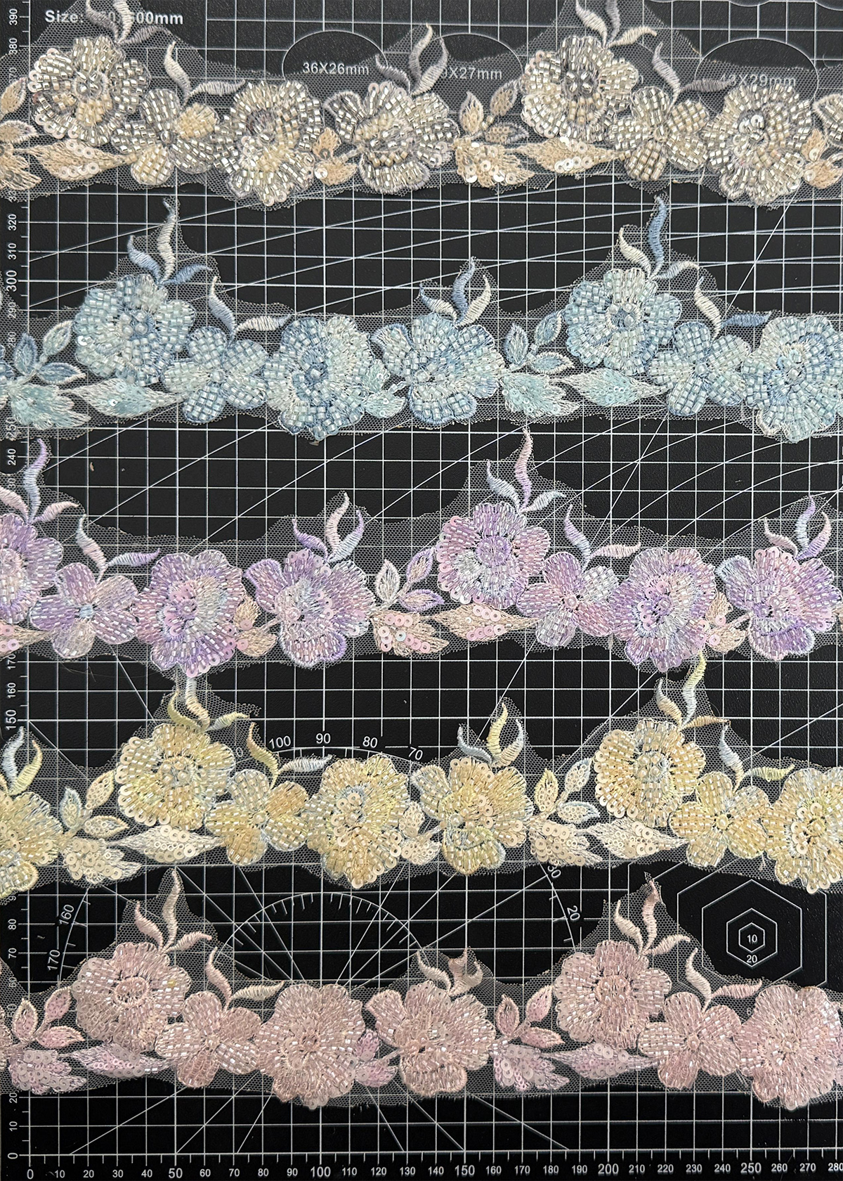 Yanzi lace bead trim (YZM185)