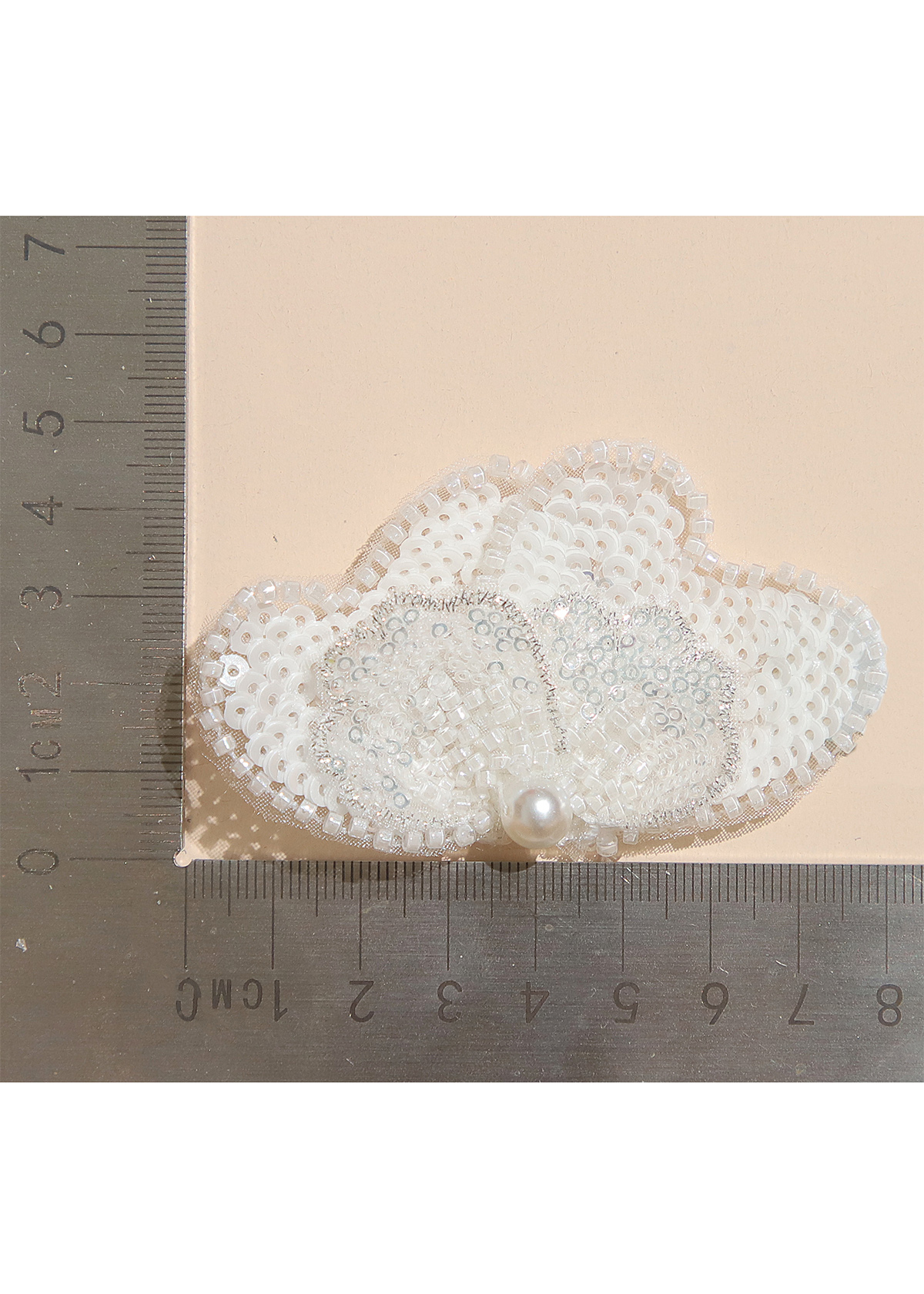 Yanzi Handmade 3d Flower Sequin Beads Applique(YZX067)
