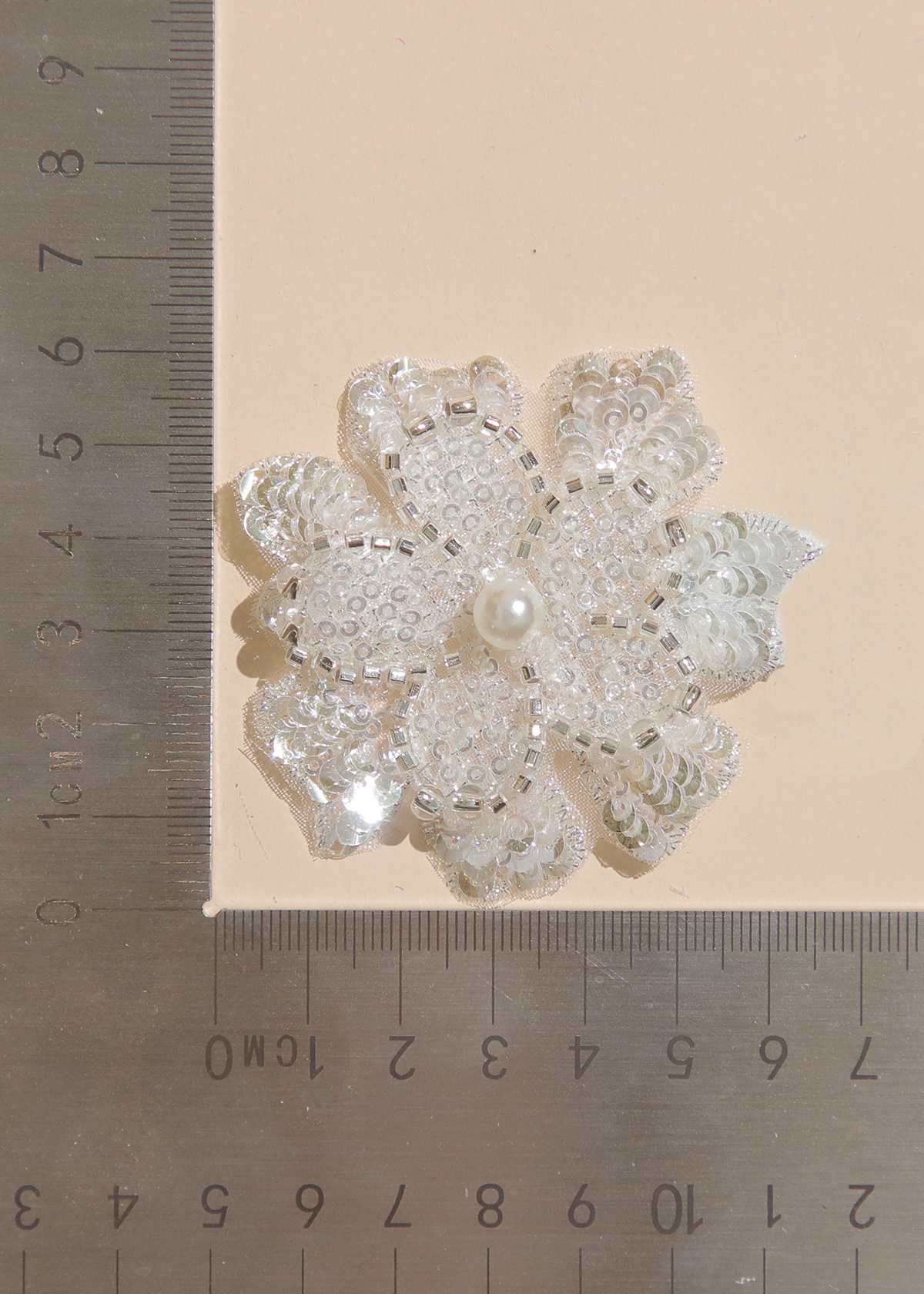 Yanzi Handmade 3d Flower Sequin Beads Applique(YZX083)