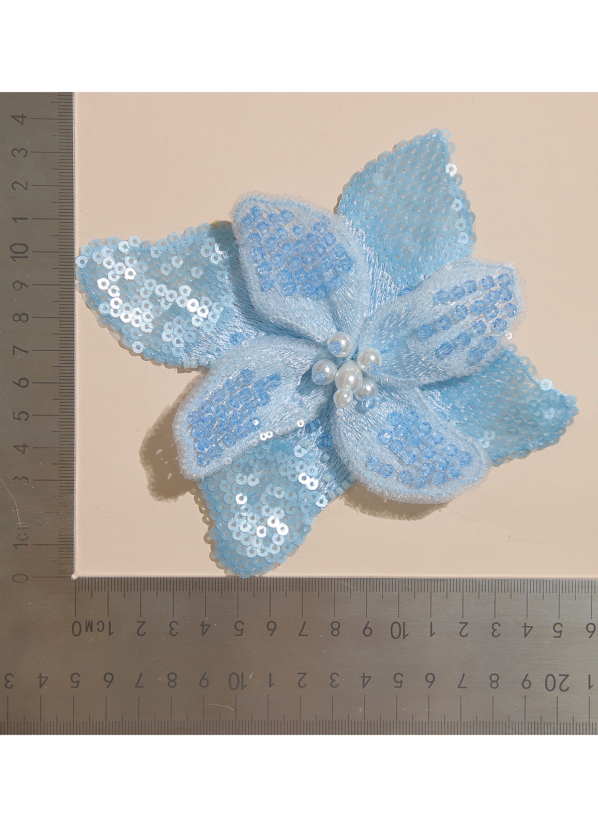 Yanzi Handmade 3d Flower Sequin Beads Applique(YZX089)