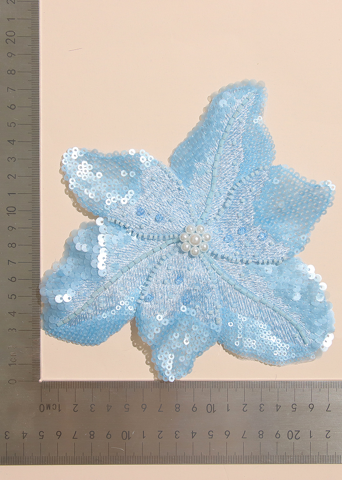Yanzi Handmade 3d Flower Sequin Beads Applique(YZX090)