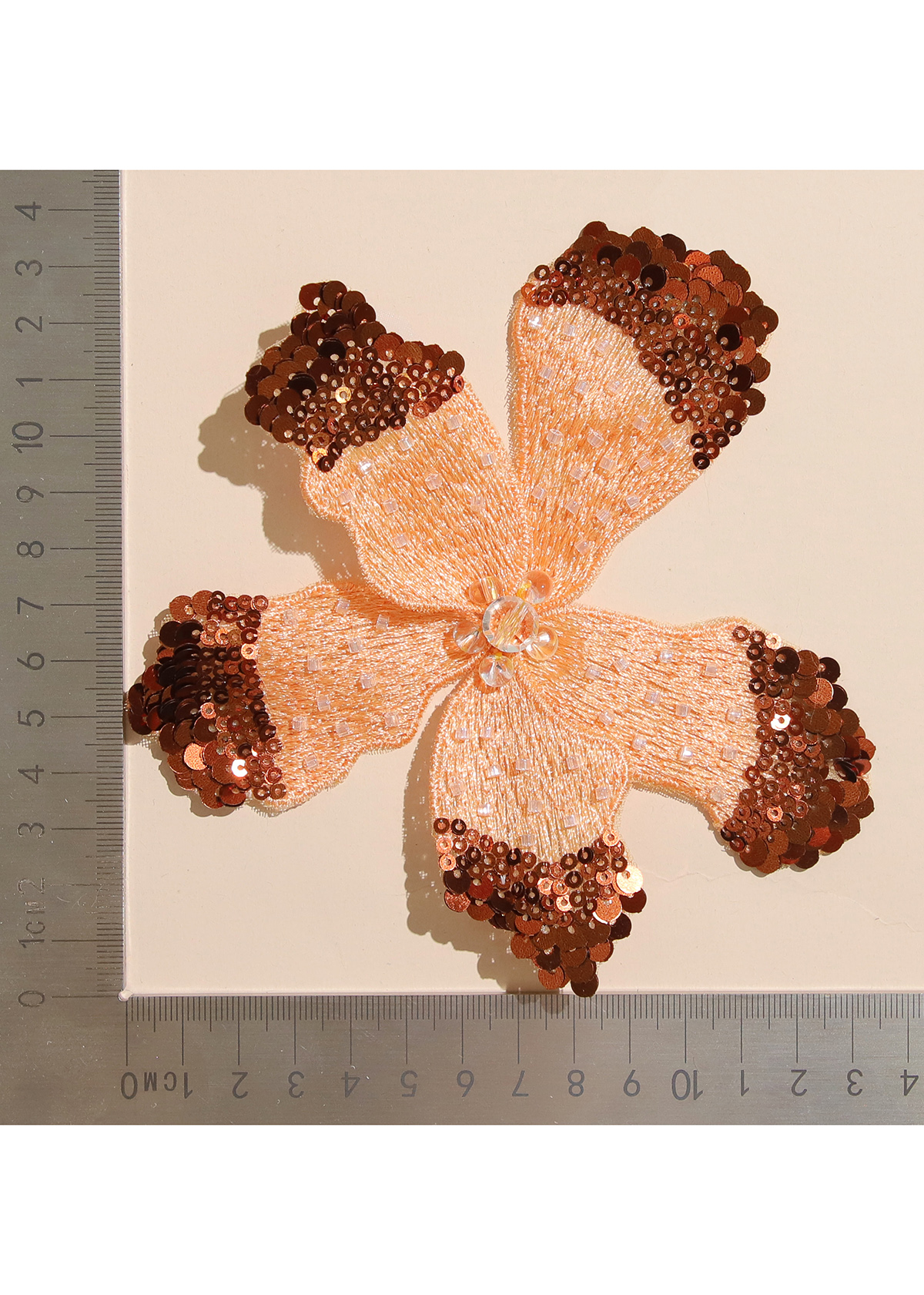 Yanzi Handmade 3d Flower Sequin Beads Applique(YZX097)