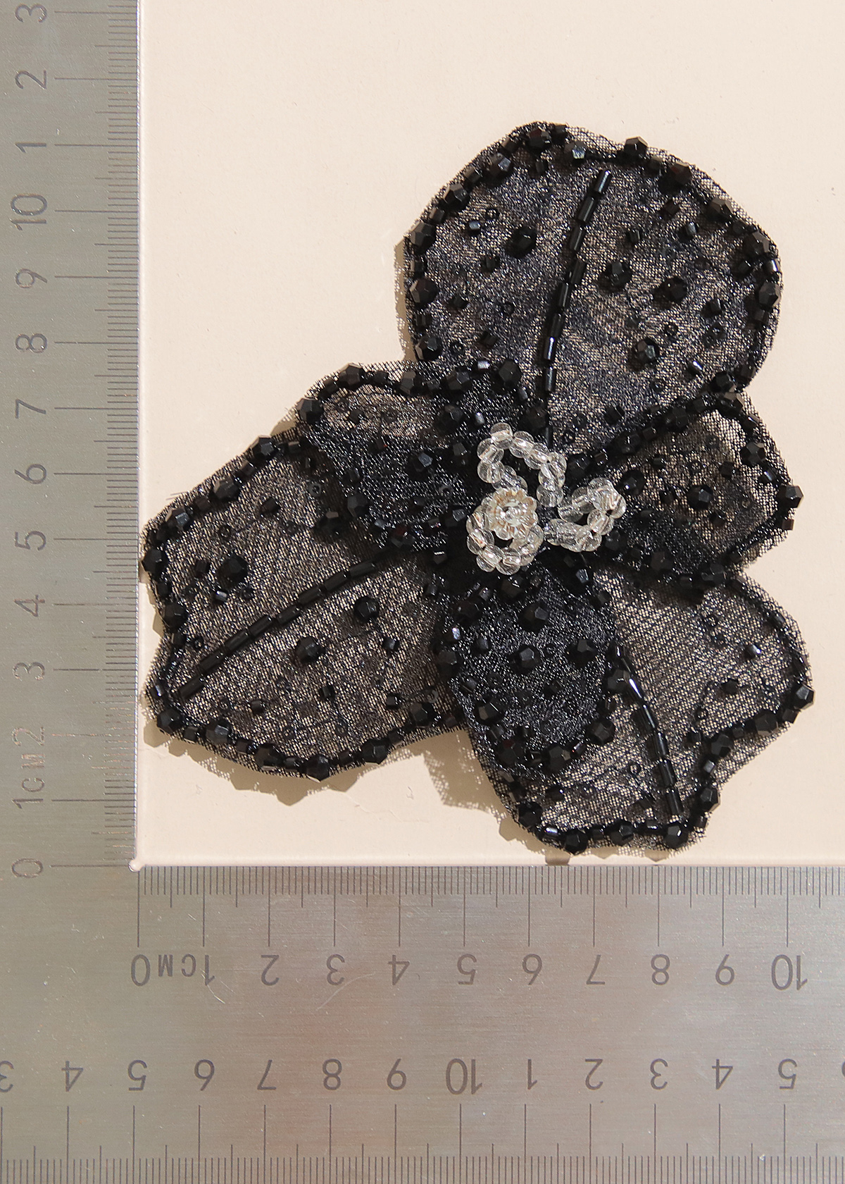 Yanzi Handmade 3d Flower Sequin Beads Applique(YZX105)