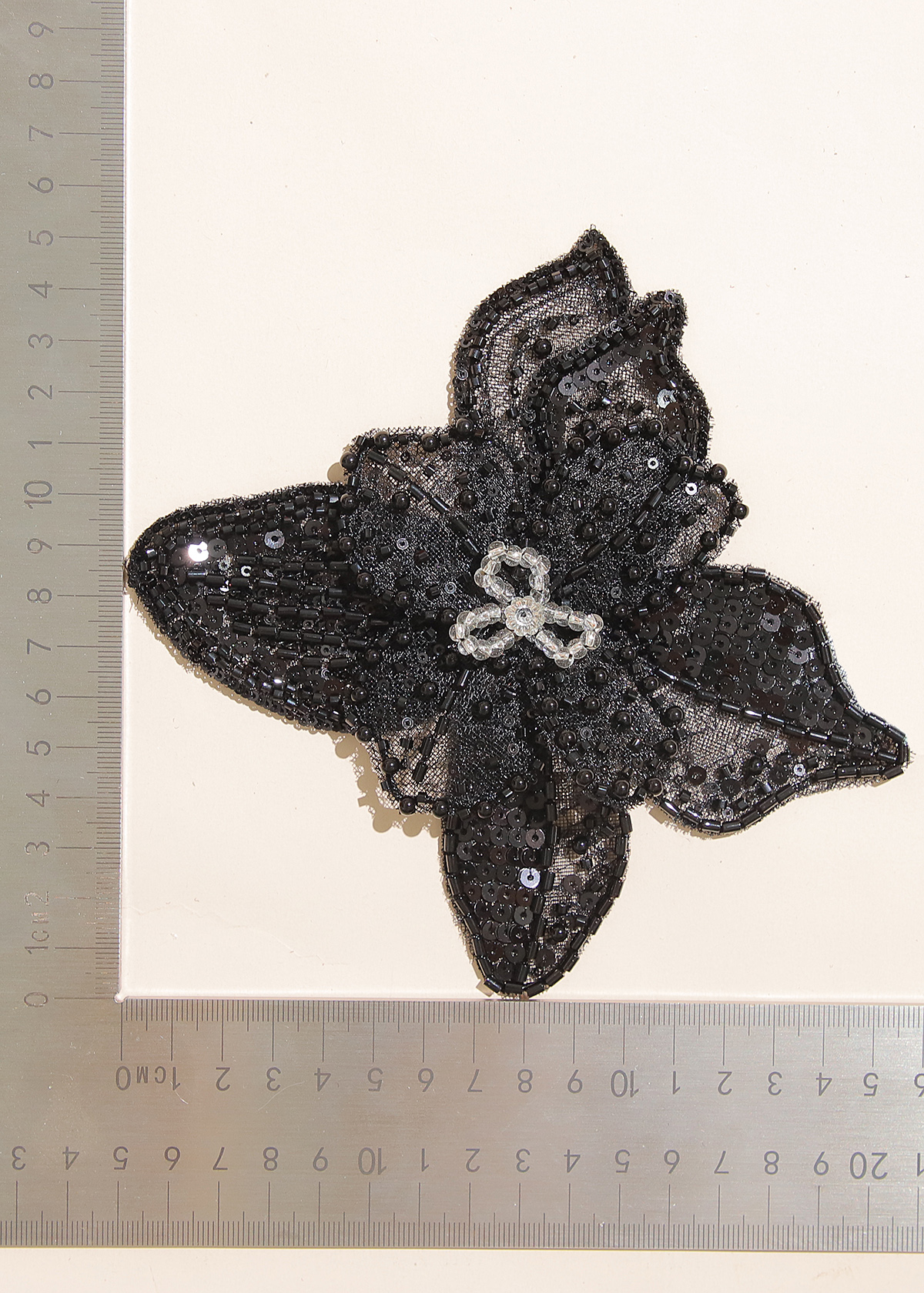Yanzi Handmade 3d Flower Sequin Beads Applique(YZX107)