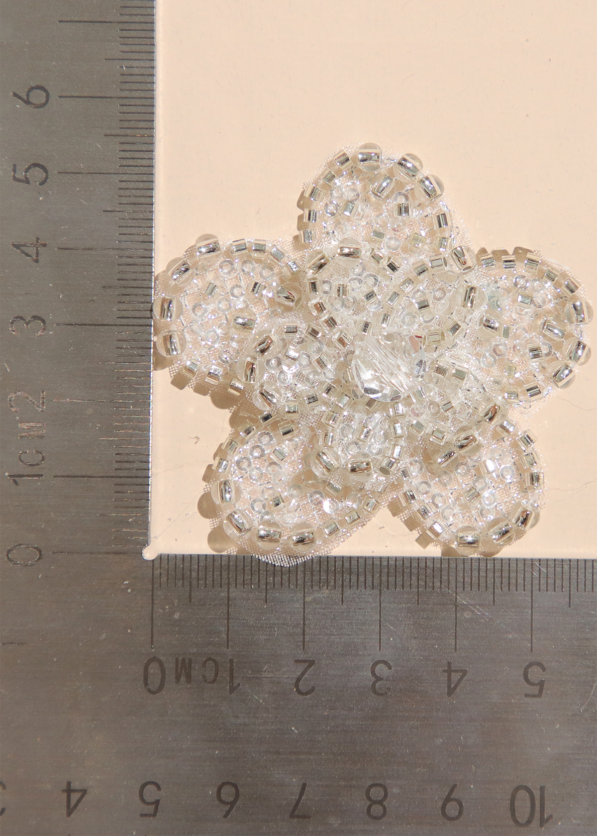 Yanzi Handmade 3d Flower Sequin Beads Applique(YZX116)