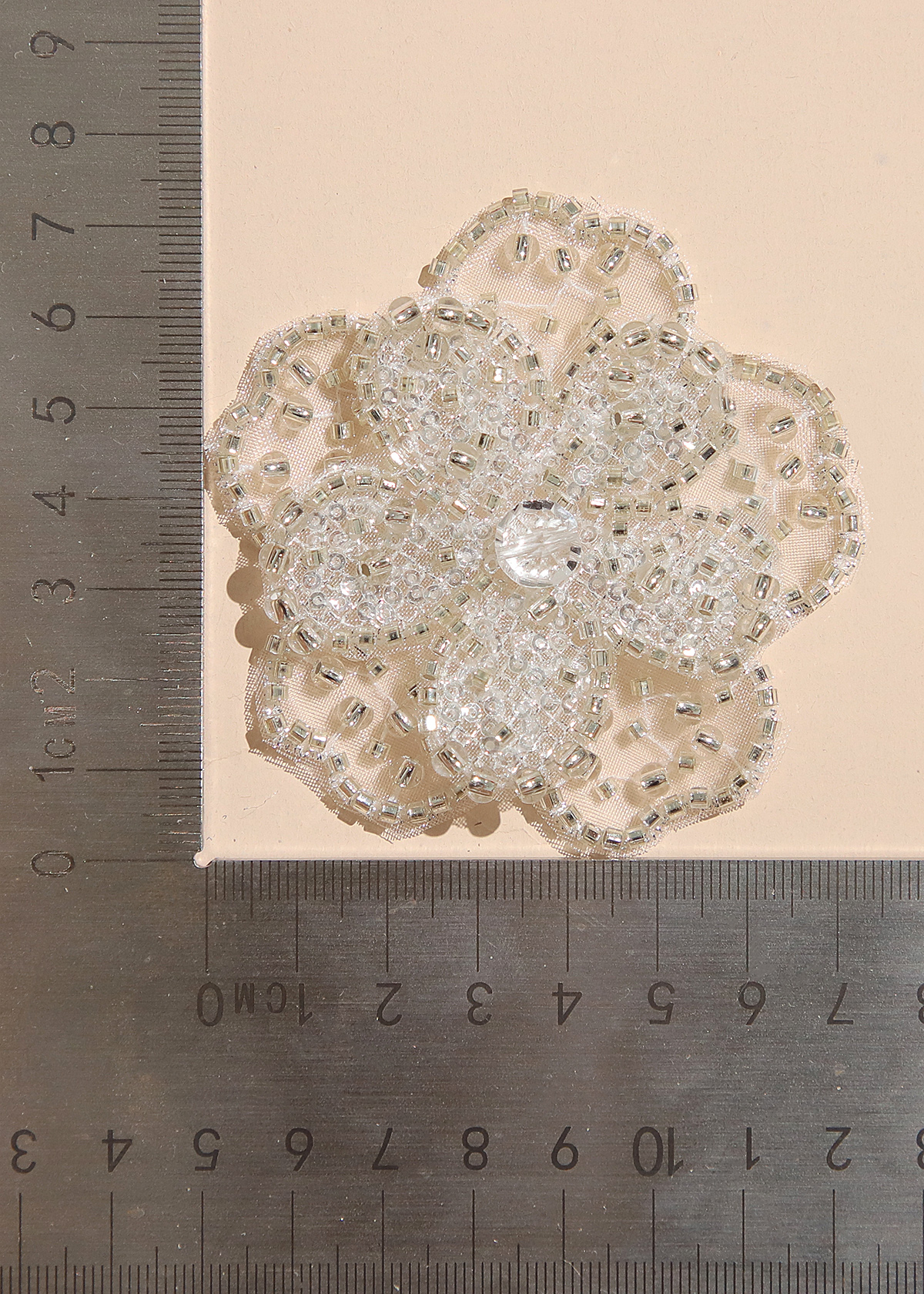 Yanzi Handmade 3d Flower Sequin Beads Applique(YZX119)