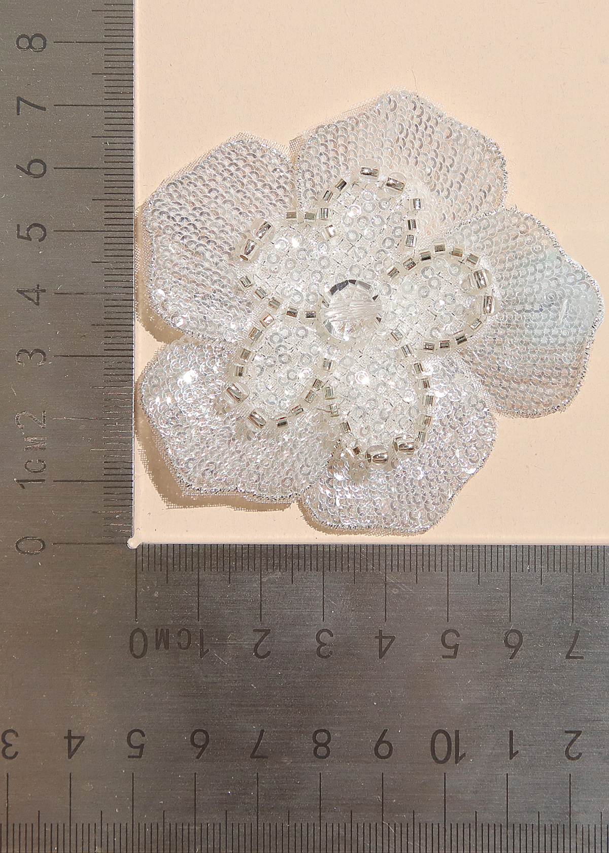 Yanzi Handmade 3d Flower Sequin Beads Applique(YZX120)