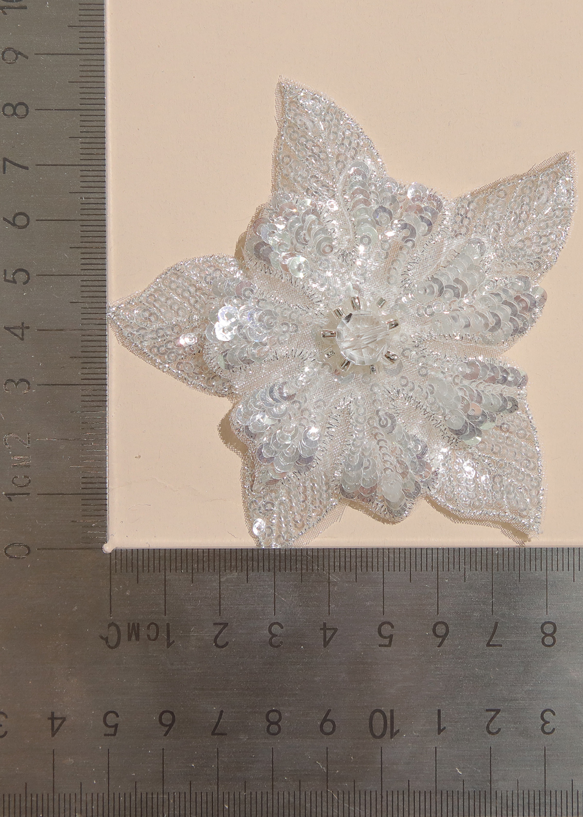 Yanzi Handmade 3d Flower Sequin Beads Applique(YZX121)