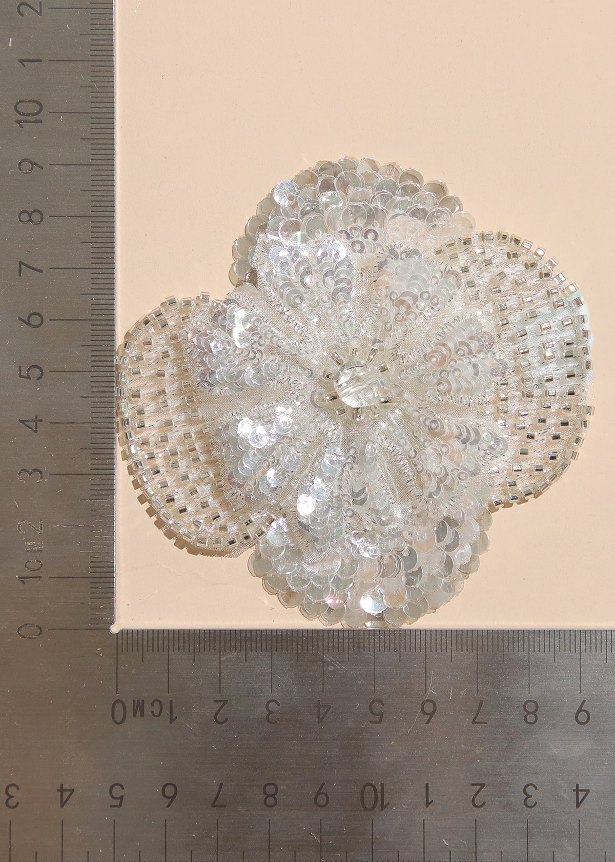 Yanzi Handmade 3d Flower Sequin Beads Applique(YZX122)